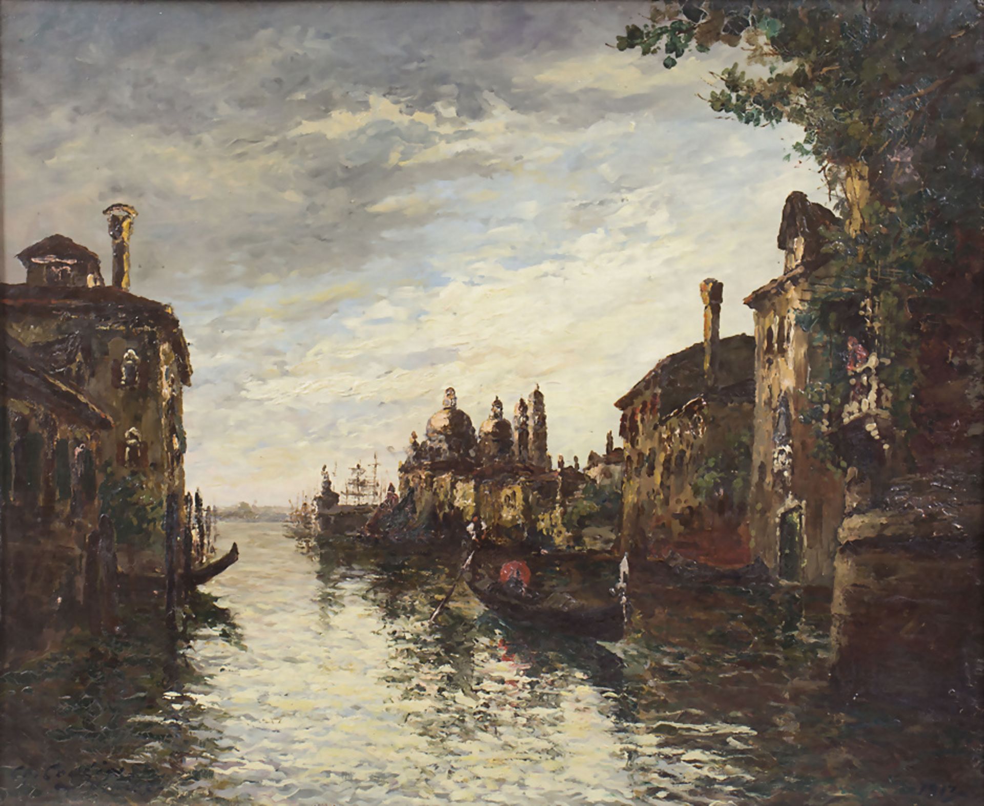 Charles Eugène COUSIN (19./20. Jh.), 'Ansicht von Venedig' / 'A view of Venice', 1913