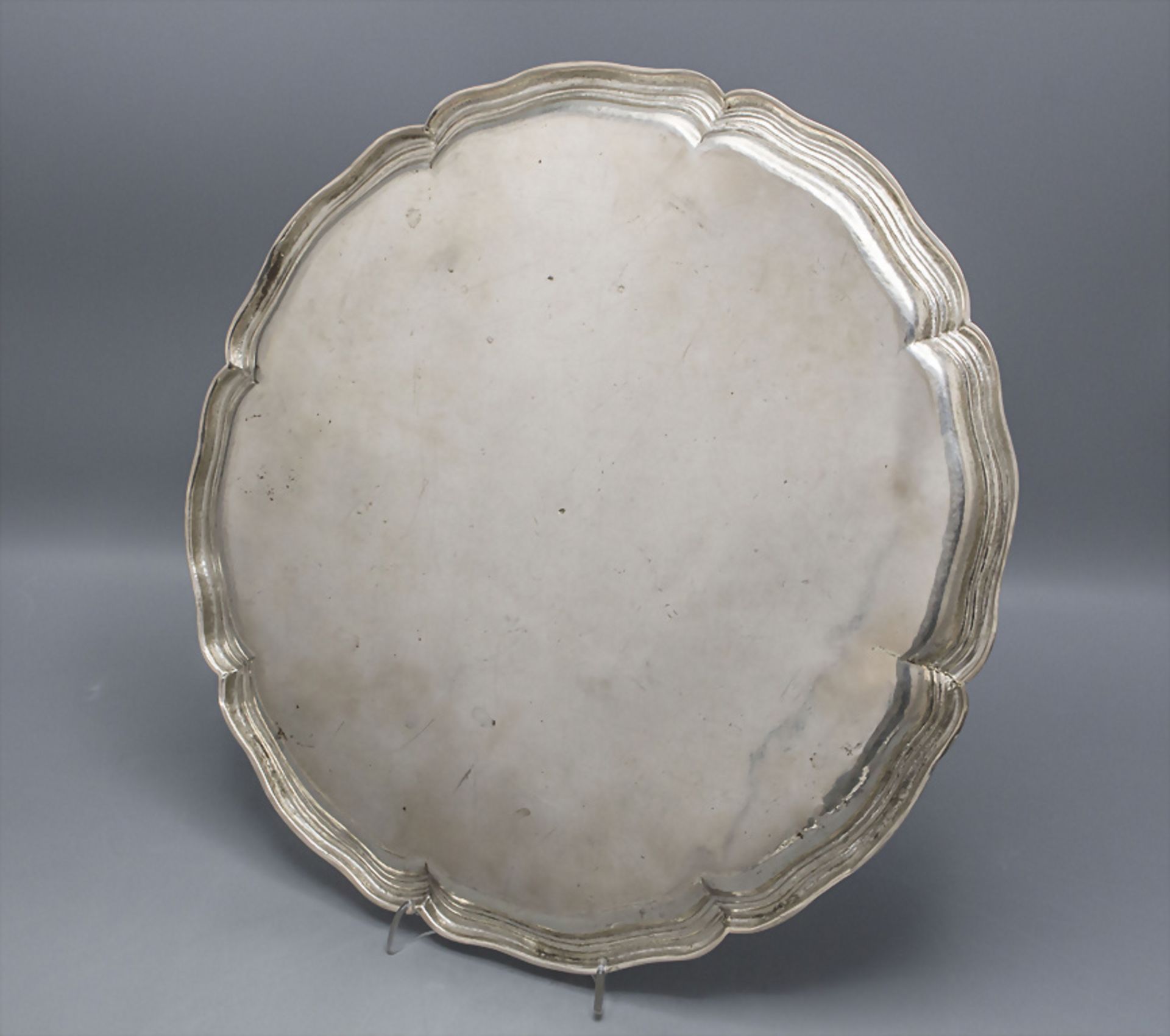 Barock Platte / A Baroque silver plate, 18.-19. Jh. - Image 2 of 3