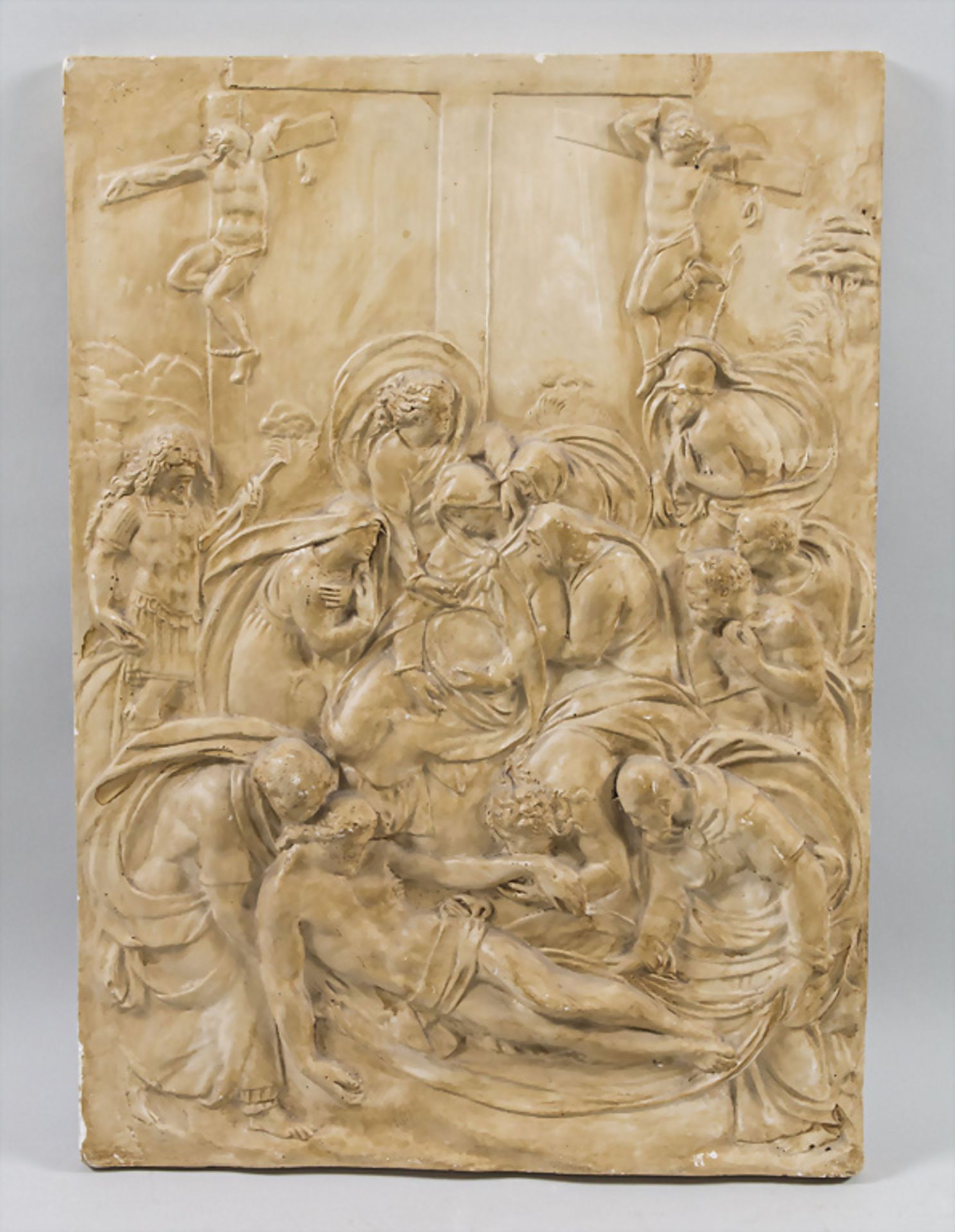 Wandrelief 'Kreuzabnahme' / A wall relief 'Removal of the cross'