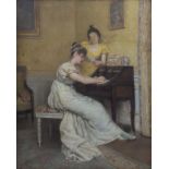 Clovis DIDIER (1858-1939), 'Am Schreibtisch' / 'At the writing desk,1894