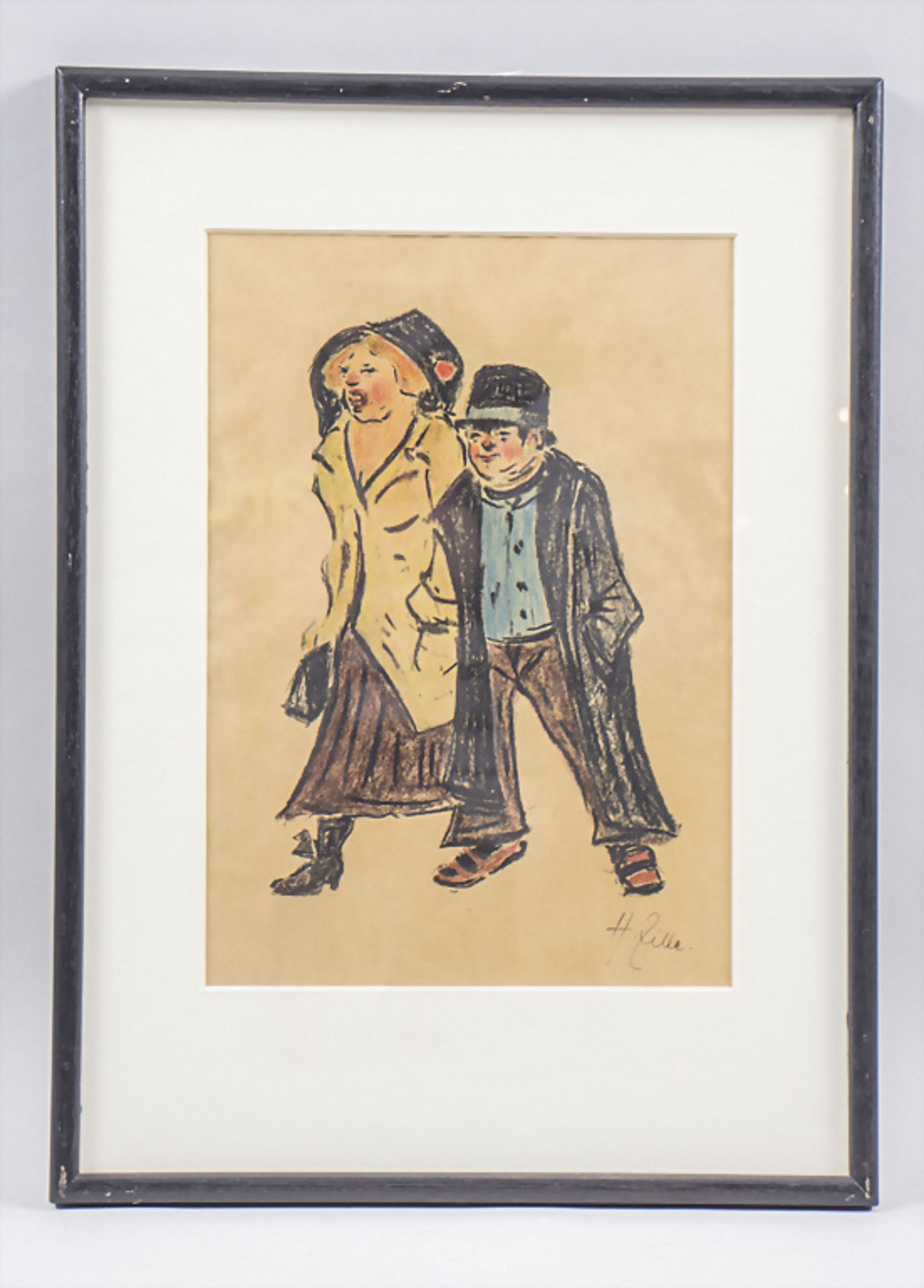 Heinrich ZILLE (1858-1929), 'Die Spaziergänger' / 'The strollers', um 1906 - Bild 2 aus 5