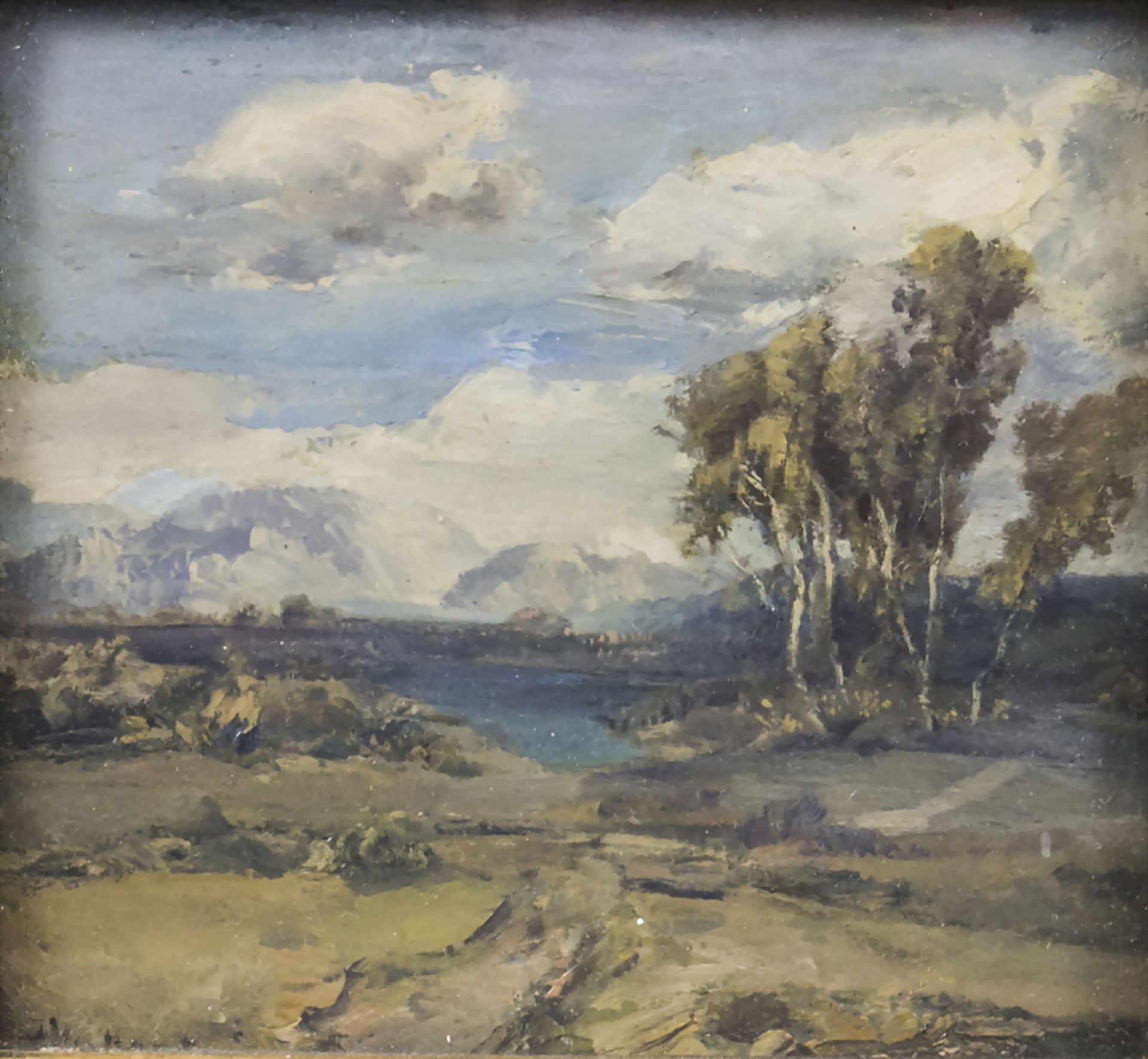 Max HARTWIG (1873-1939), 'Oberbayrische Landschaftsansicht' / 'Bavarian landscape view', nach 1900