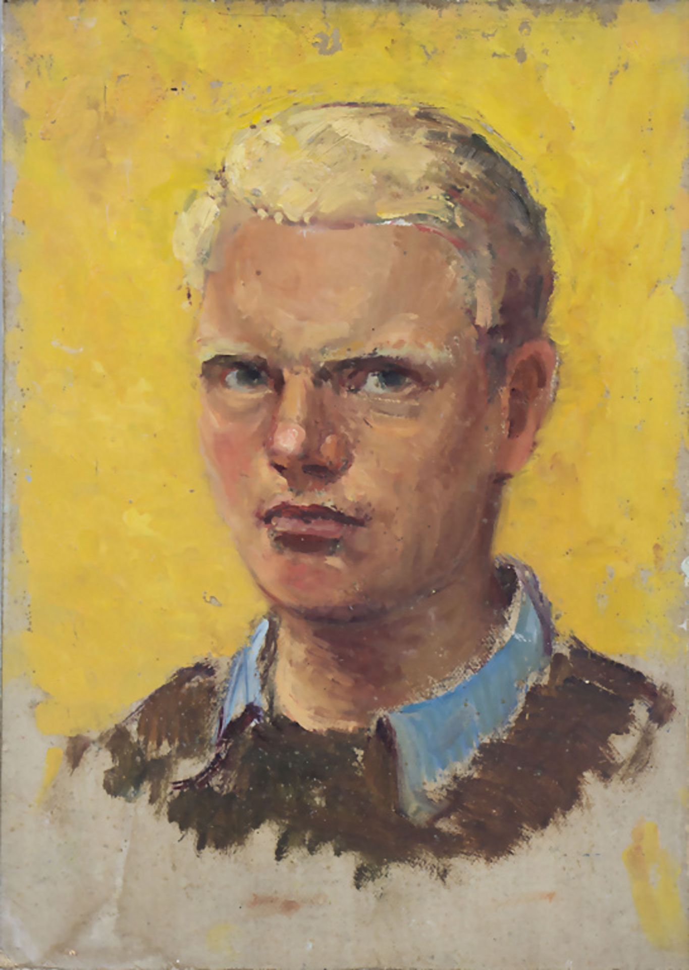 Unbekannter Künstler des 20. Jh., 'Porträt eines blonden Jungen' / 'Portrait of a blonde boy', ...