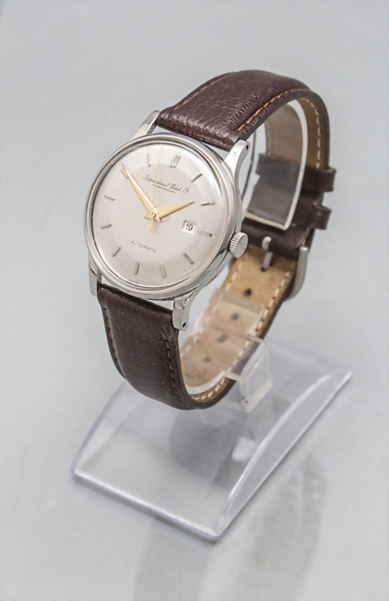 HAU IWC Automatik / A men's wristwatch, Schaffhausen, um 1953 - Bild 2 aus 6