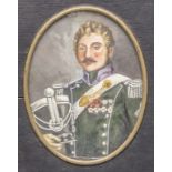 Miniatur Porträt eines Generals / A miniature portrait of a general, Anfang 19. Jh.