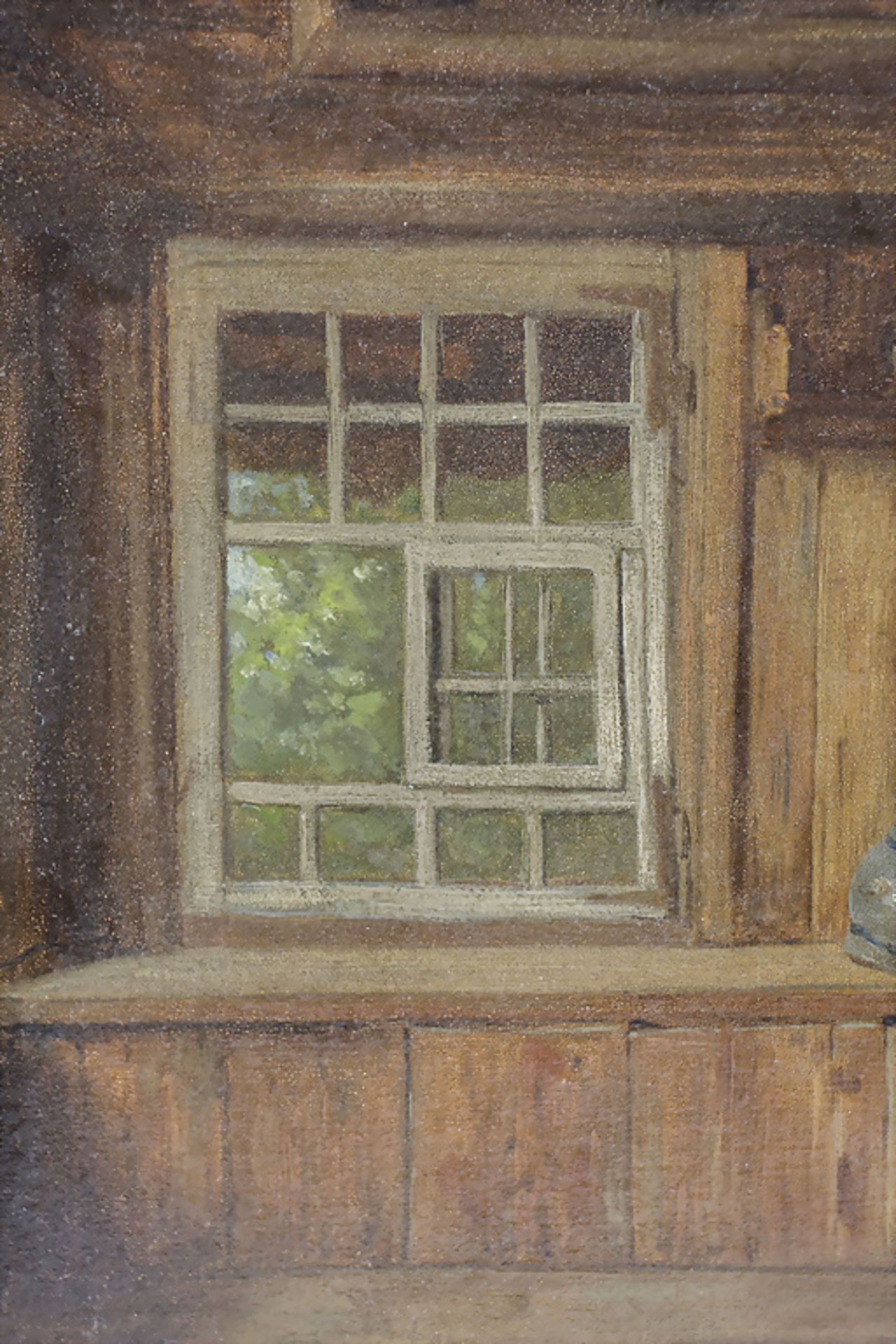 Unbekannter Maler des 19. Jh., 'Bäuerliche Interieurszene' / 'Rural interior scene' - Image 3 of 4