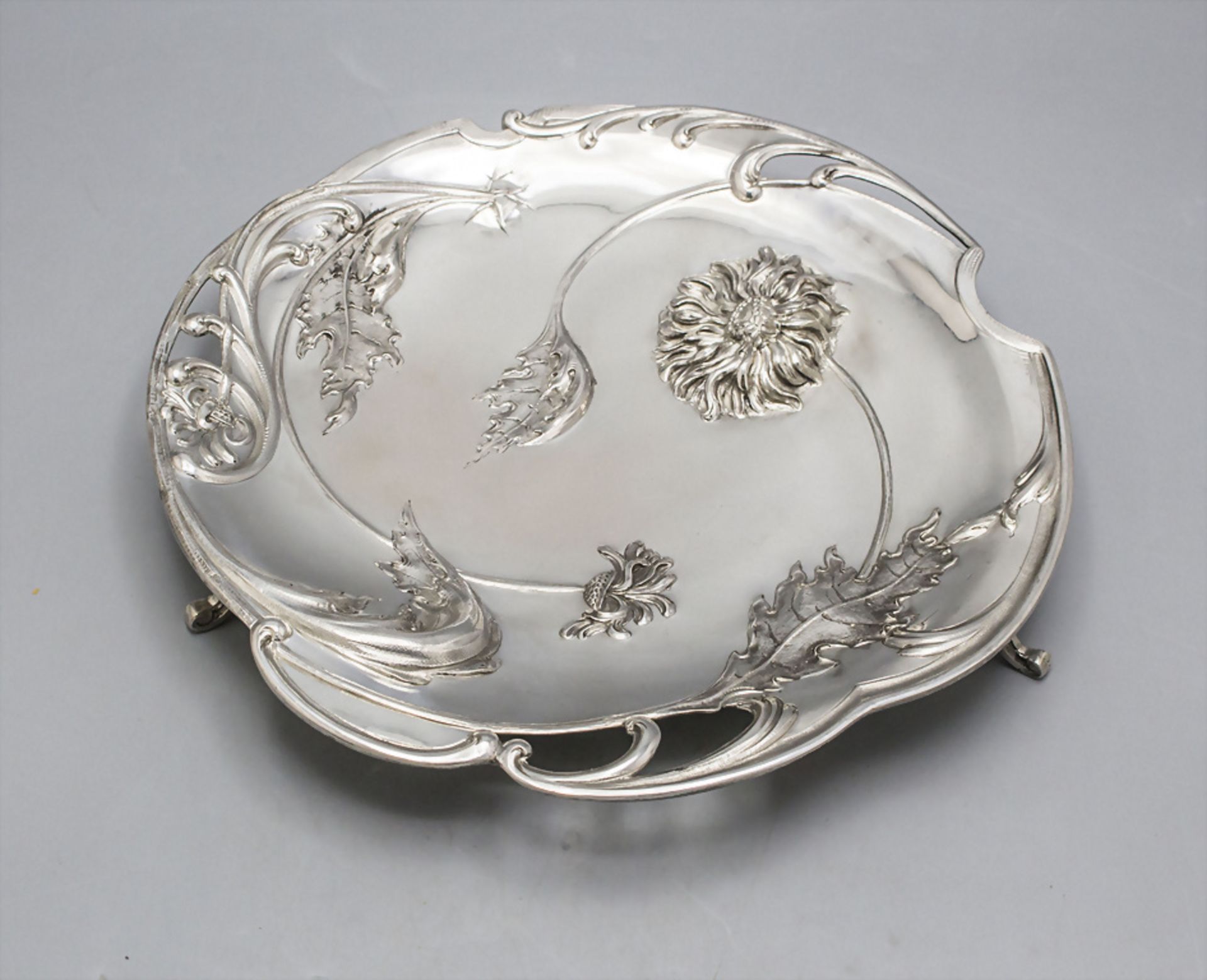 Jugendstil Silber Tazza / An Art Nouveau silver tazza, Ramu & Cie., Genf/Geneve, um 1900