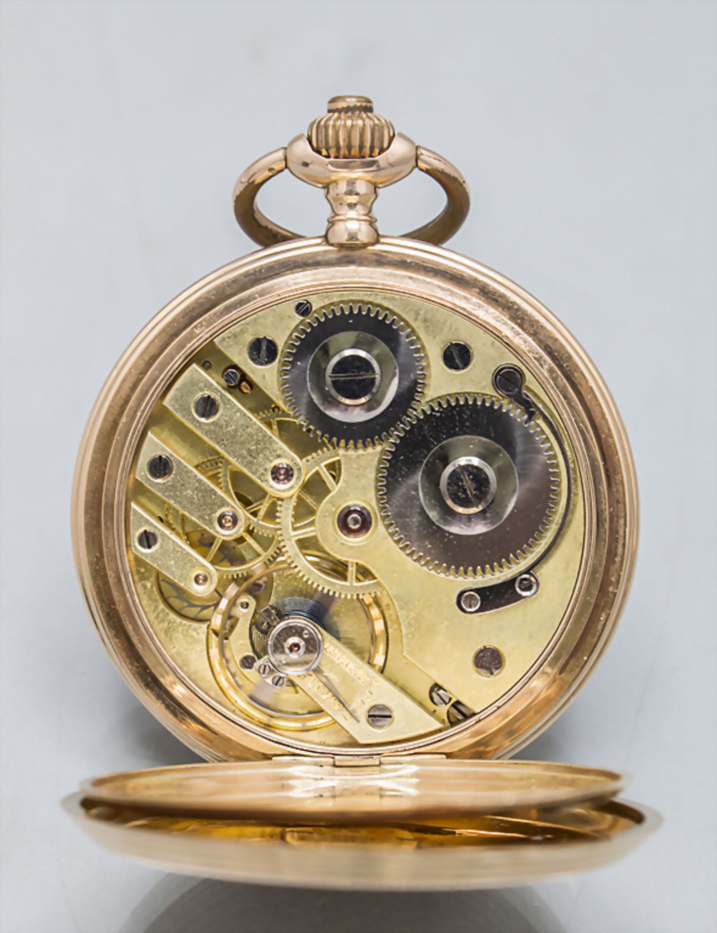 Savonette / Taschenuhr / A 14 ct gold pocket watch, Schweiz/Swiss, um 1910 - Bild 3 aus 9