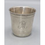 Regimentsbecher Nr. 233 / A regimental silver beaker, Jacques-Charles Chambert, Versailles, ...