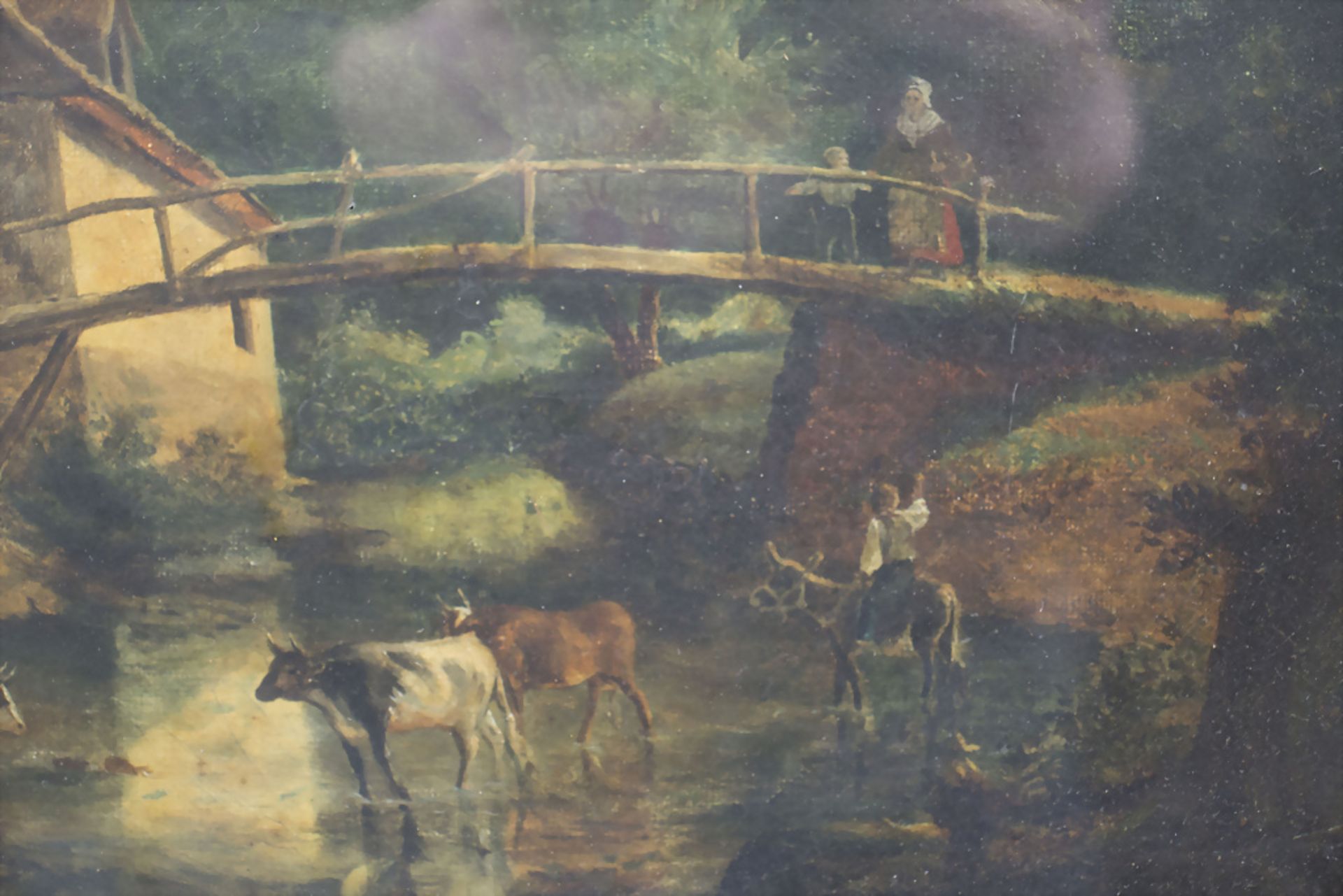 Narcisse Diaz DE LA PENA (1807-1876), 'Idyllische Szene mit Kühen' / 'An idyllic scenery with cows' - Image 3 of 6