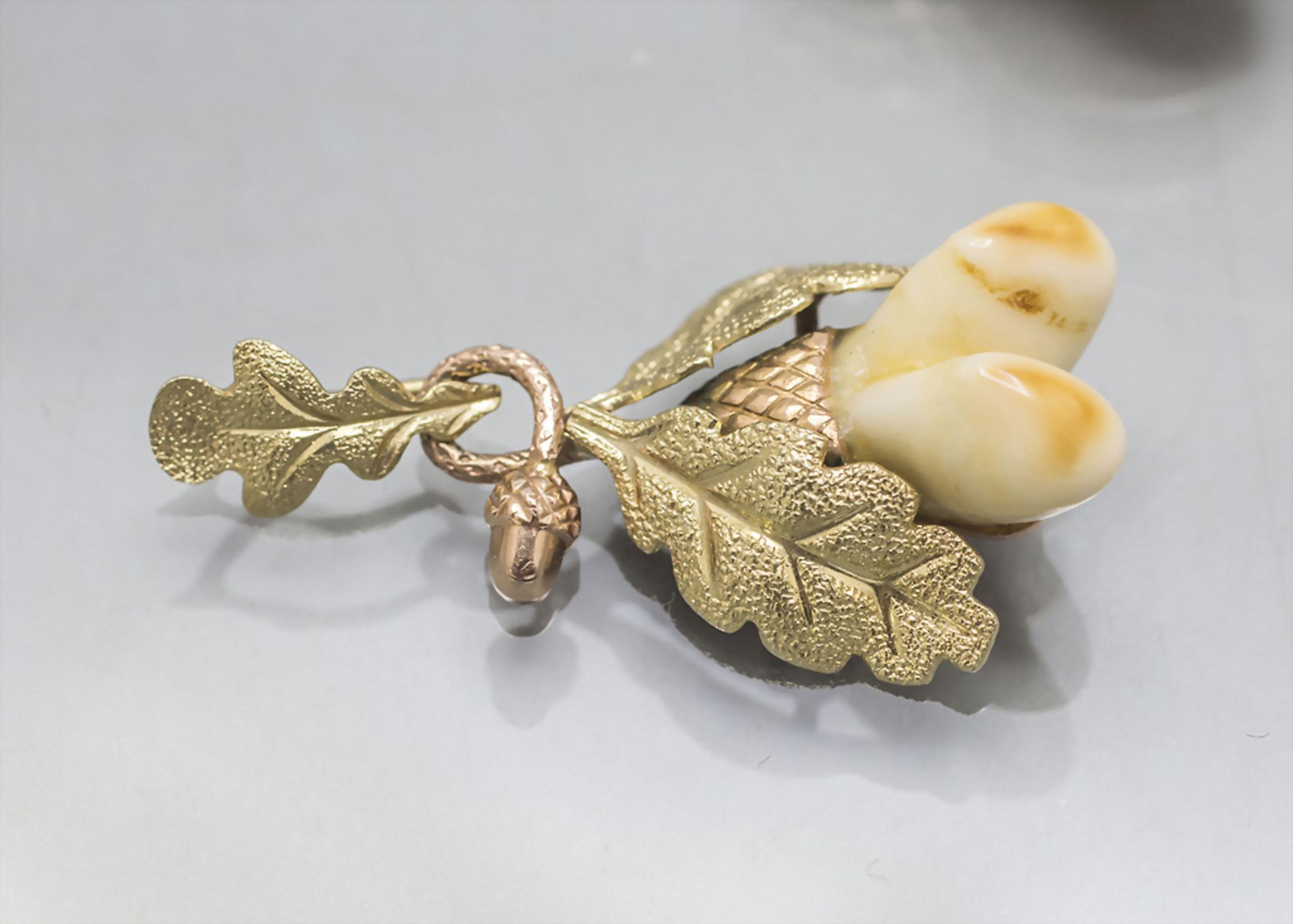 Grandelschmuck Anhänger und Brosche / 14 ct gold hunting trophies as jewellery - Image 3 of 3