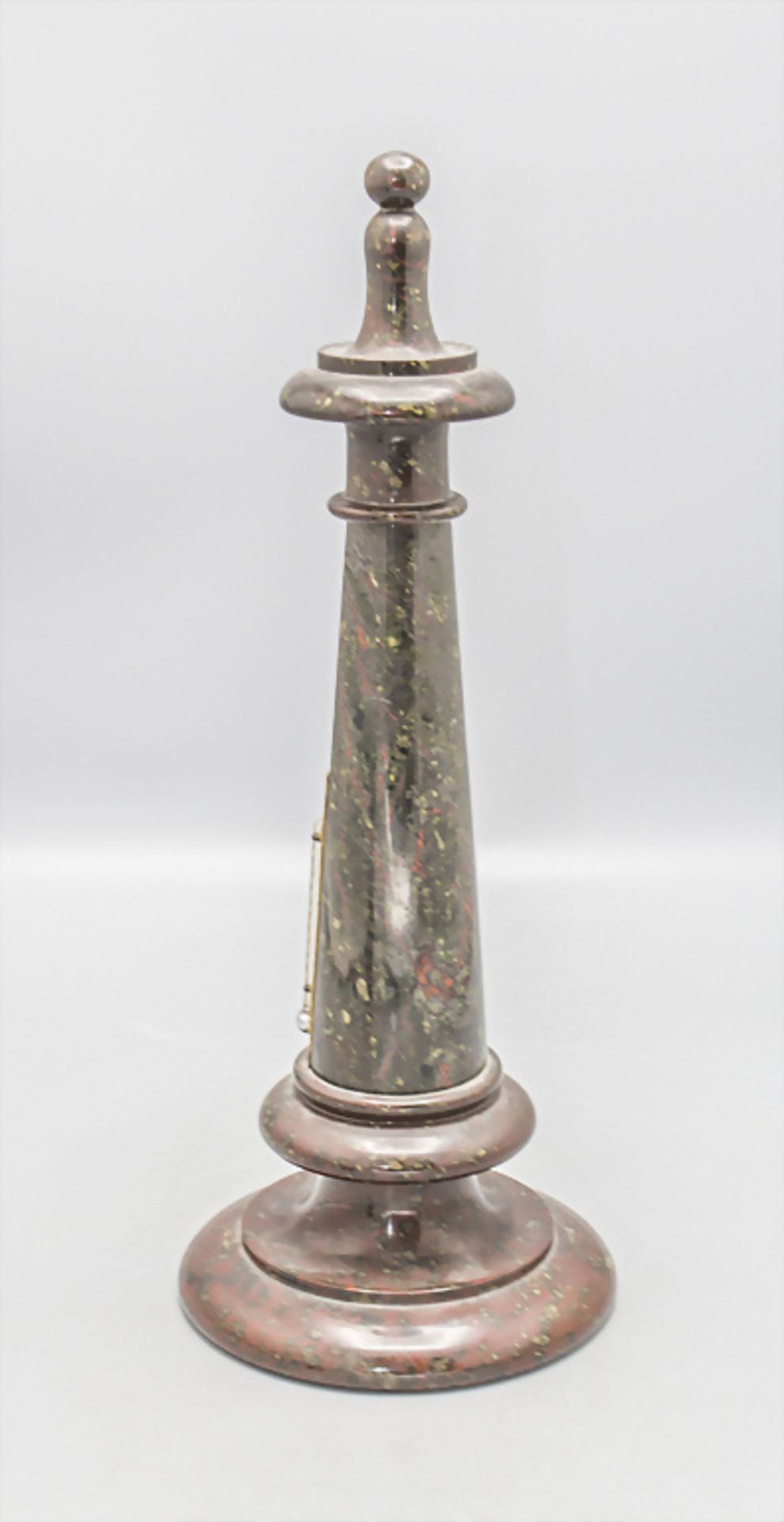 Marmorsäule mit Thermometer / A marble column with a thermometer, Ende 19. Jh. - Image 3 of 4