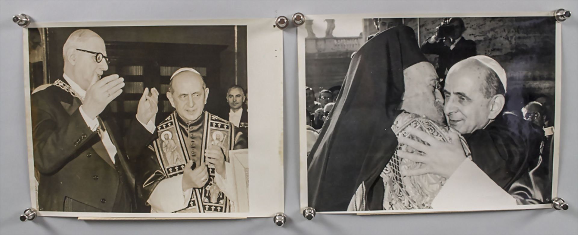 10 Pressefotografien 'Papst Paul VI (1897-1978)', Italien, 1963-1968 - Bild 8 aus 11