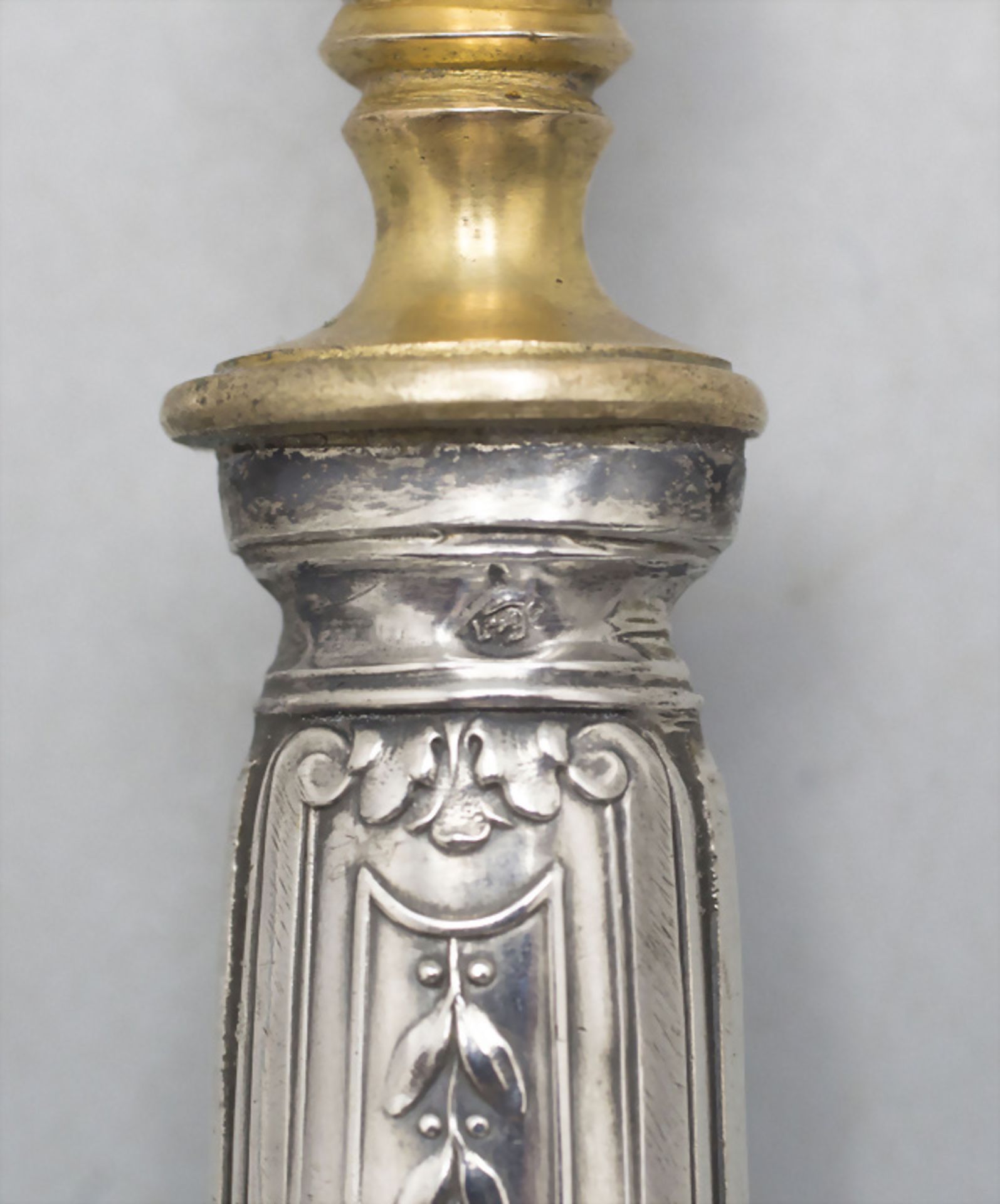 Saucenkelle / A silver gravy ladle, Paris, um 1900 - Image 3 of 5
