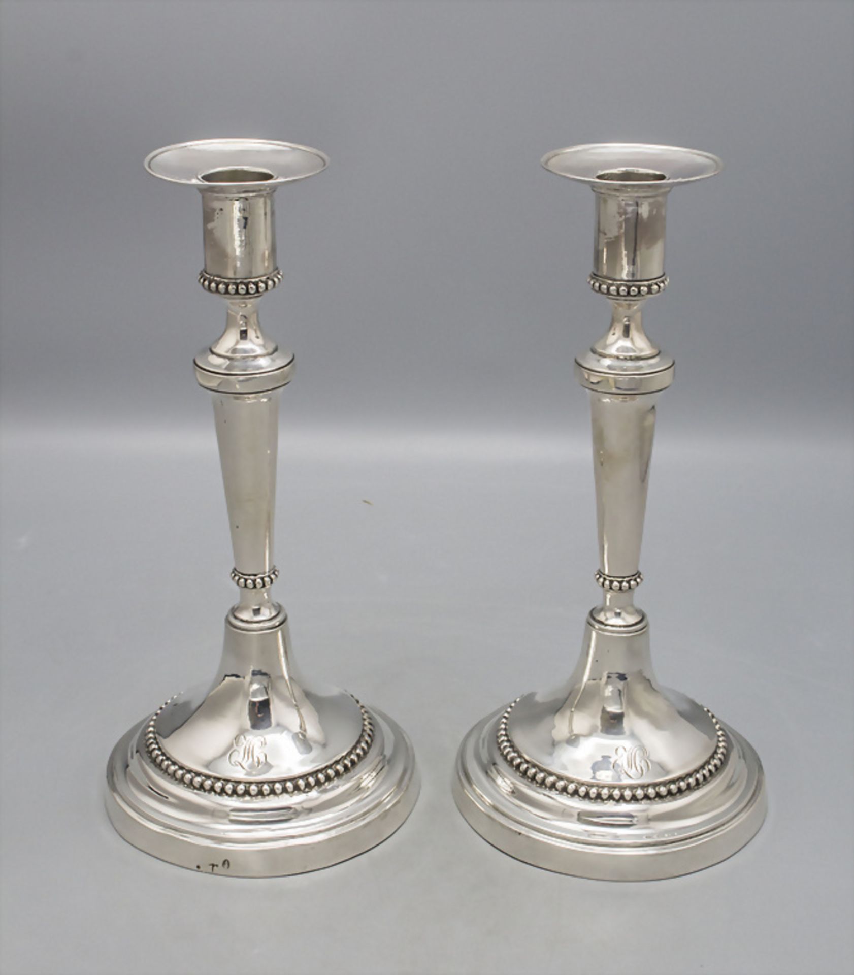 Paar Reiseleuchter / A pair of silver travel candlesticks, Zaragoza, 18. Jh.