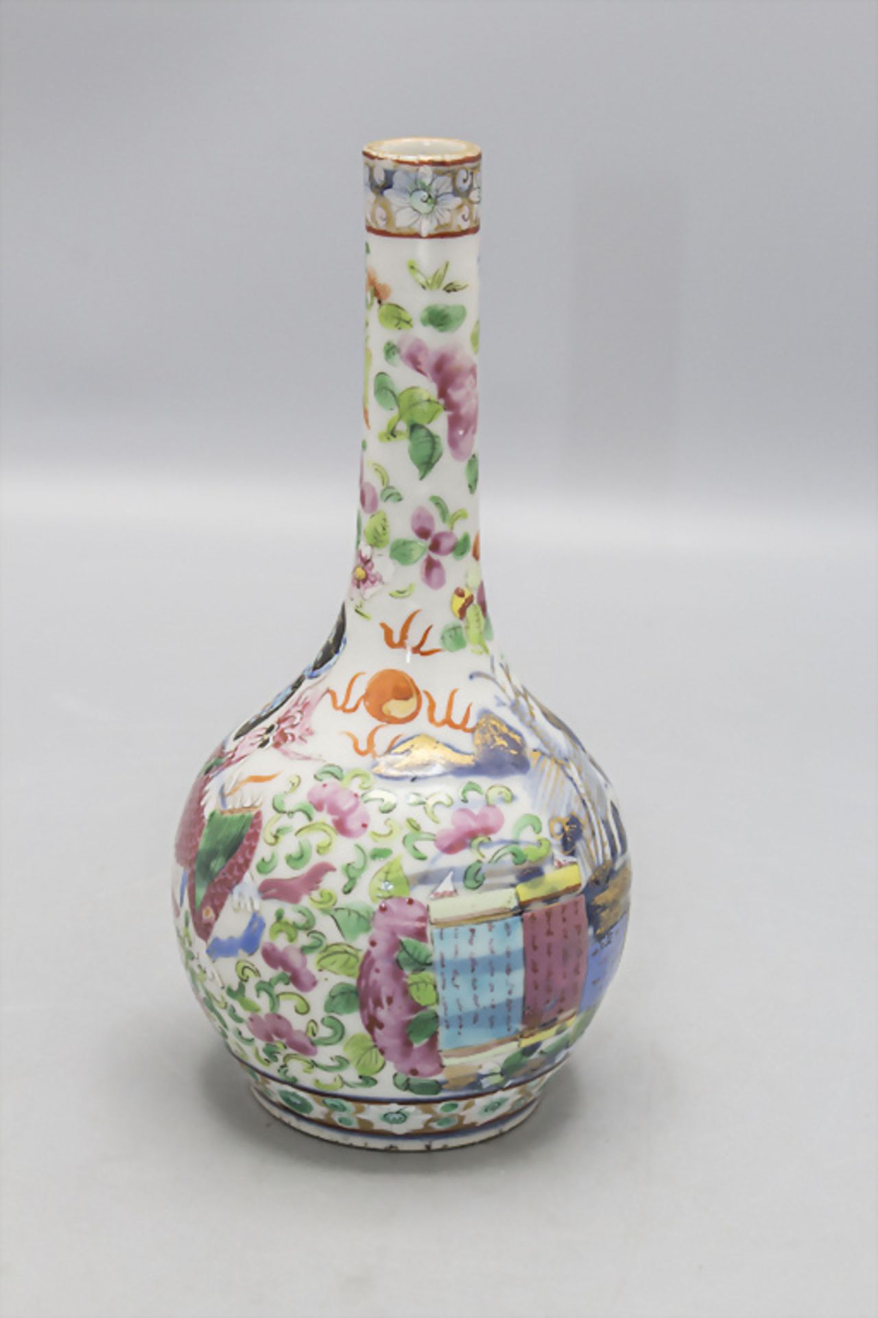 Enghalsvase / A vase, China, Qing-Dynastie (1644-1911) - Image 4 of 7