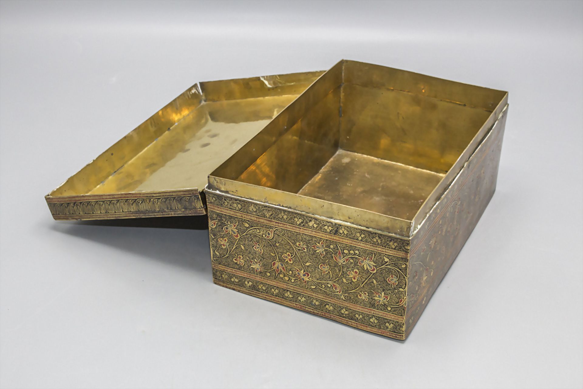 Schatulle / A casket, Indien, um 1900 - Bild 3 aus 6