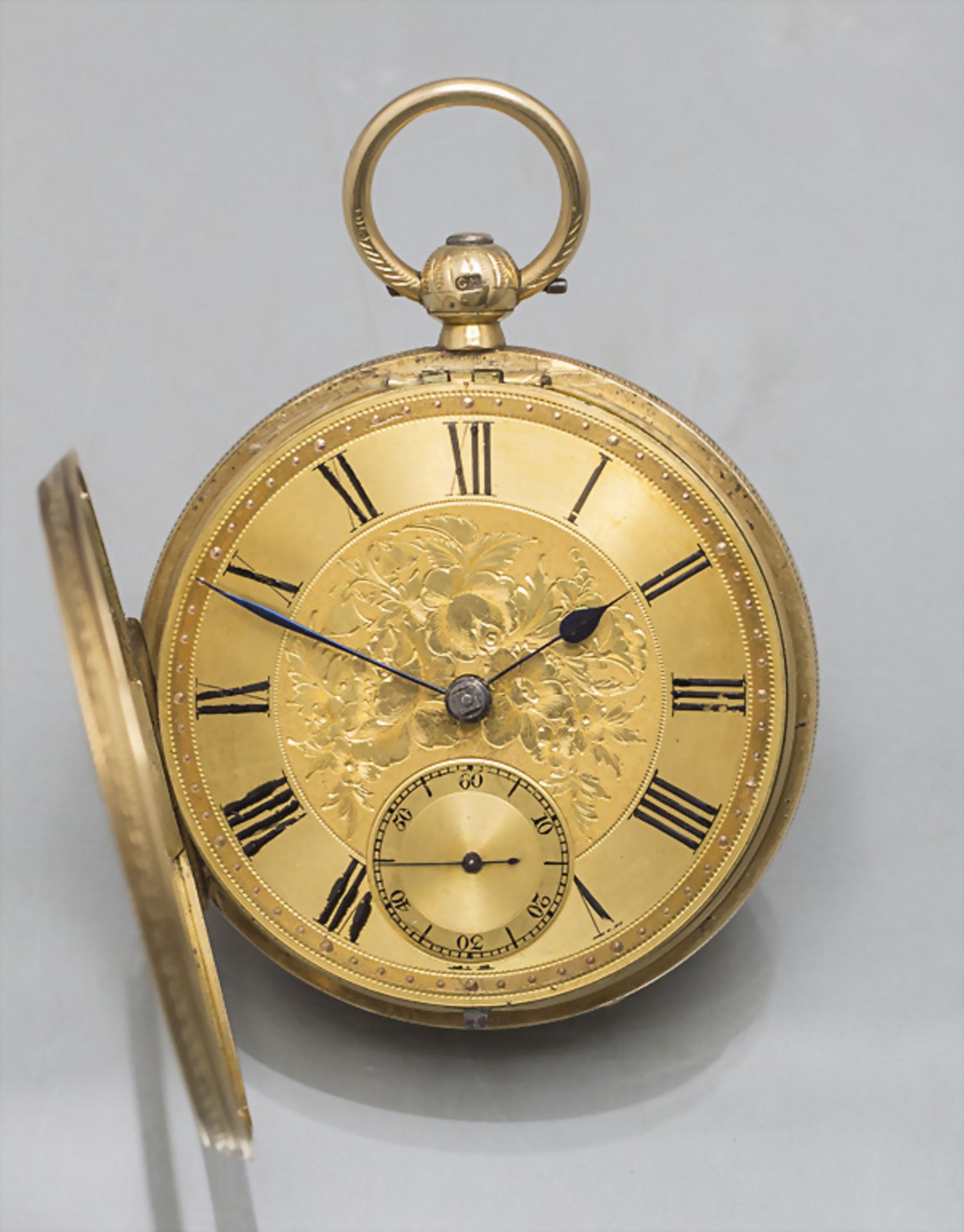 Offene Taschenuhr / An 18 ct gold open faced pocket watch, England, um 1901