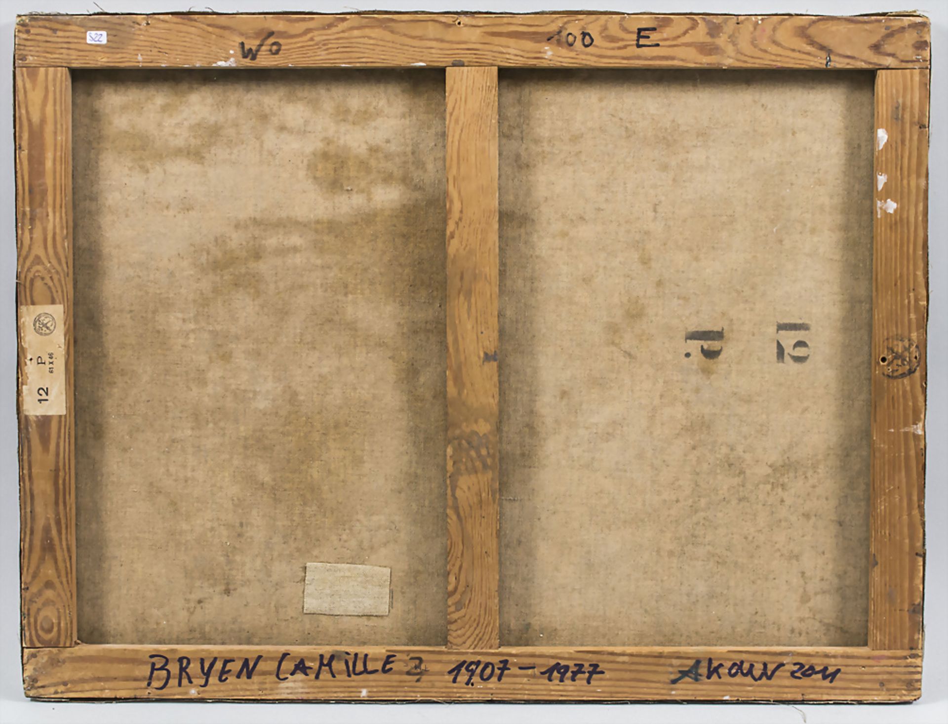 Camille BRYEN (1907-1977), zugeschrieben 'Abstraktion in Rot' / attributed, 'Abstraction in Red' - Bild 4 aus 5