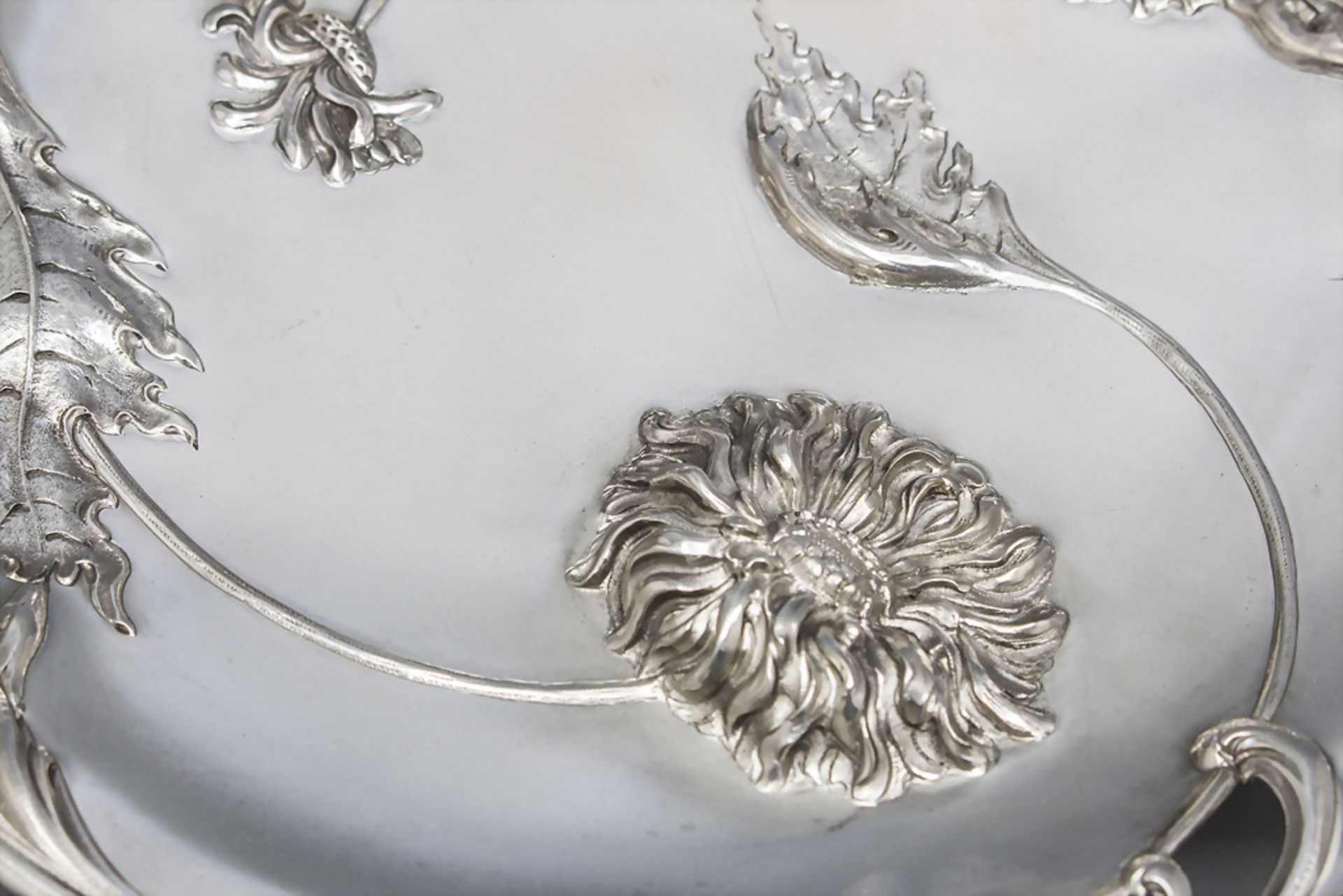 Jugendstil Silber Tazza / An Art Nouveau silver tazza, Ramu & Cie., Genf/Geneve, um 1900 - Bild 3 aus 5