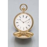 Savonette Taschenuhr Chronometer / A 14 ct gold open face pocket watch, Gebr. Eppner, Berlin, ...