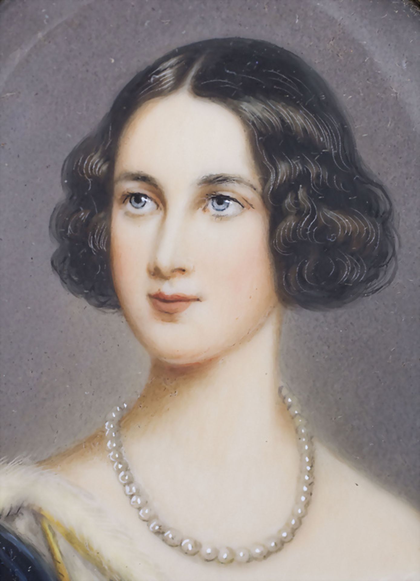 Miniatur Porträt Marie Friederike Prinzessin von Preussen, um 1845 - Bild 3 aus 5