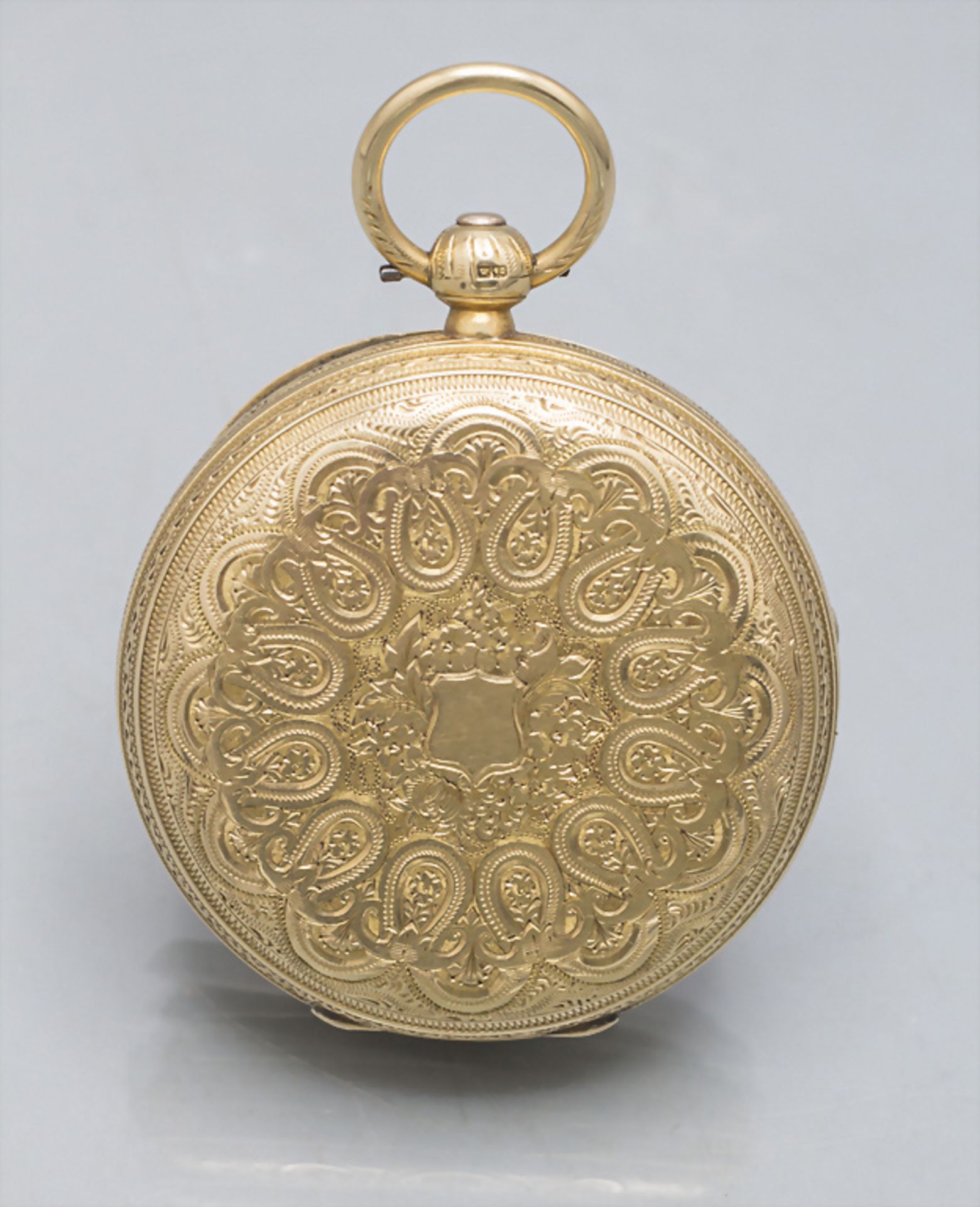 Offene Taschenuhr / An 18 ct gold open faced pocket watch, England, um 1901 - Bild 2 aus 5