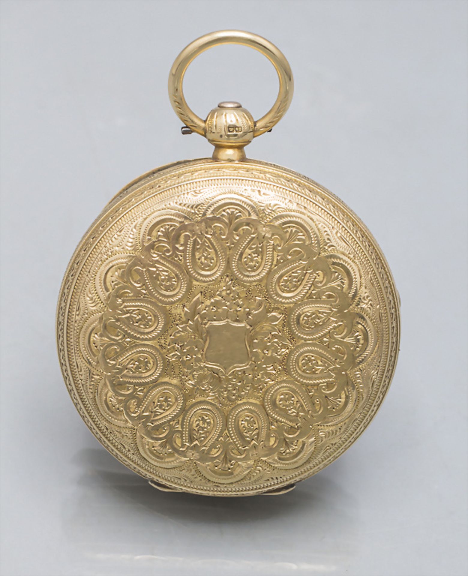 Offene Taschenuhr / An 18 ct gold open faced pocket watch, England, um 1901 - Image 2 of 5