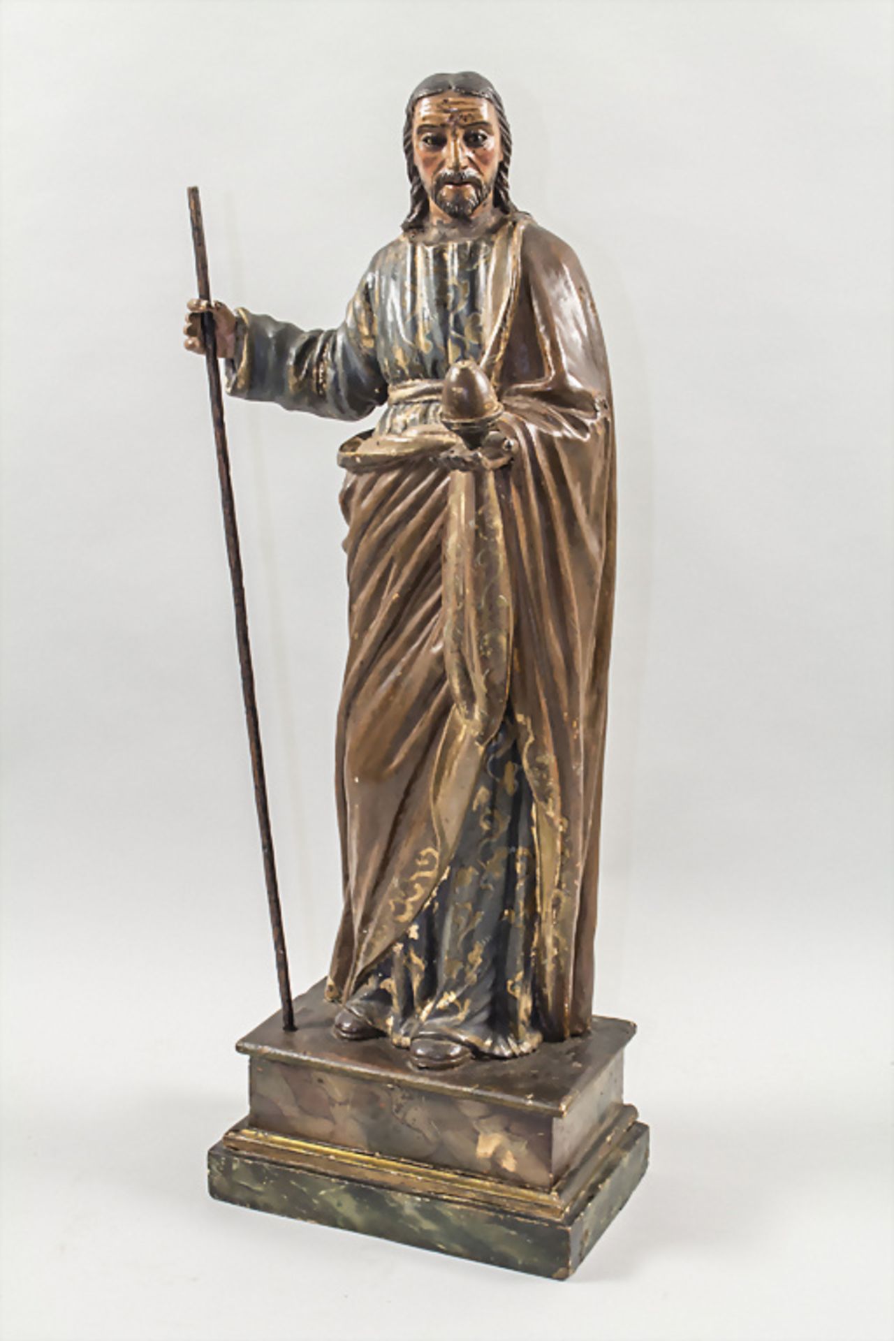 Holzskulptur 'Jesus' / A wooden sculpture depicting Jesus, Italien, 18./19. Jh.