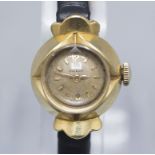 Damenarmbanduhr / An 18 ct gold ladies wristwatch, Omega, Swiss/Schweiz, um 1960
