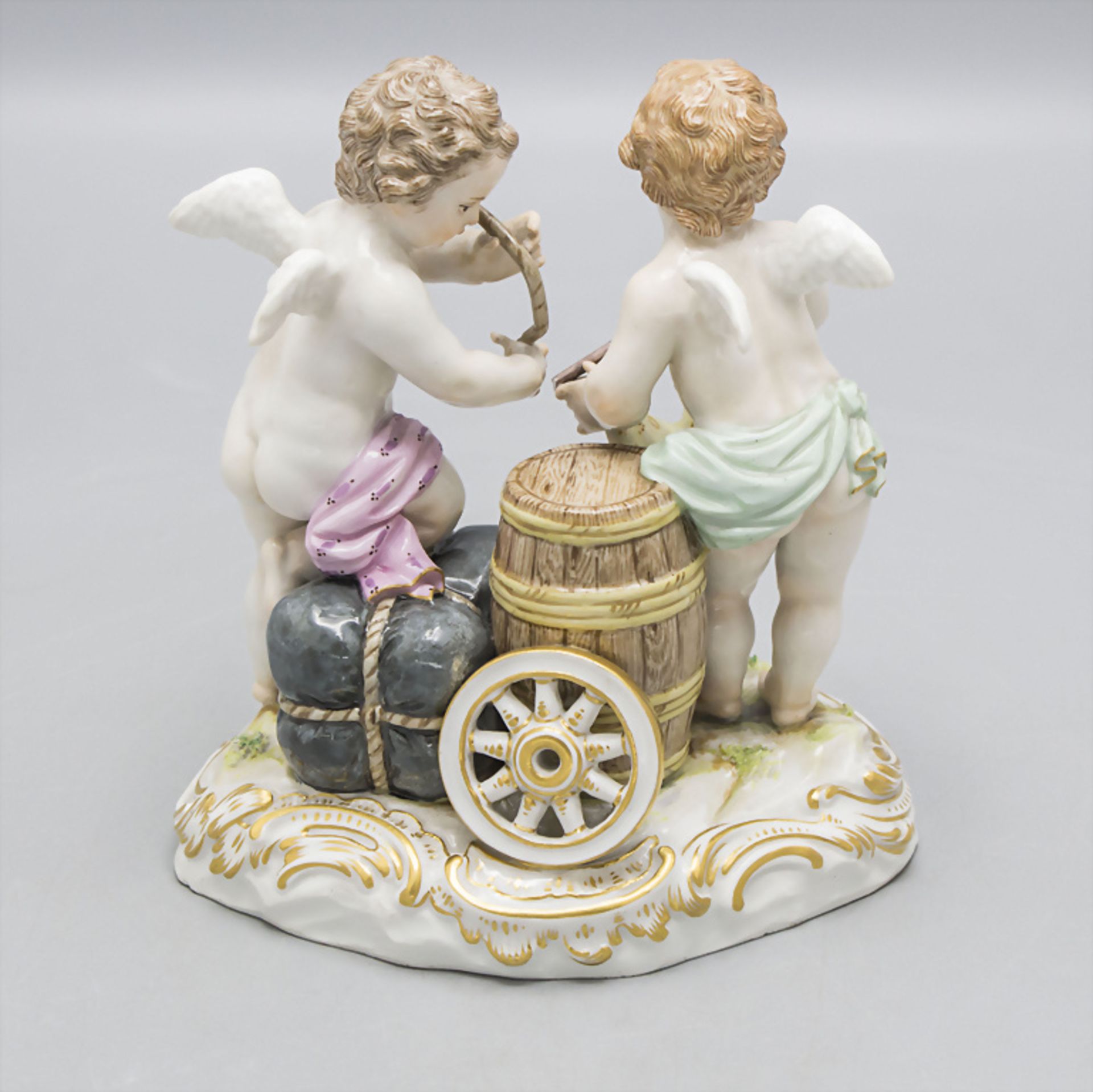 Figurengruppe 'Allegorie auf den Handel' / An allegory of trade, C. C. Punct, Meissen, 1860-1924 - Bild 3 aus 5