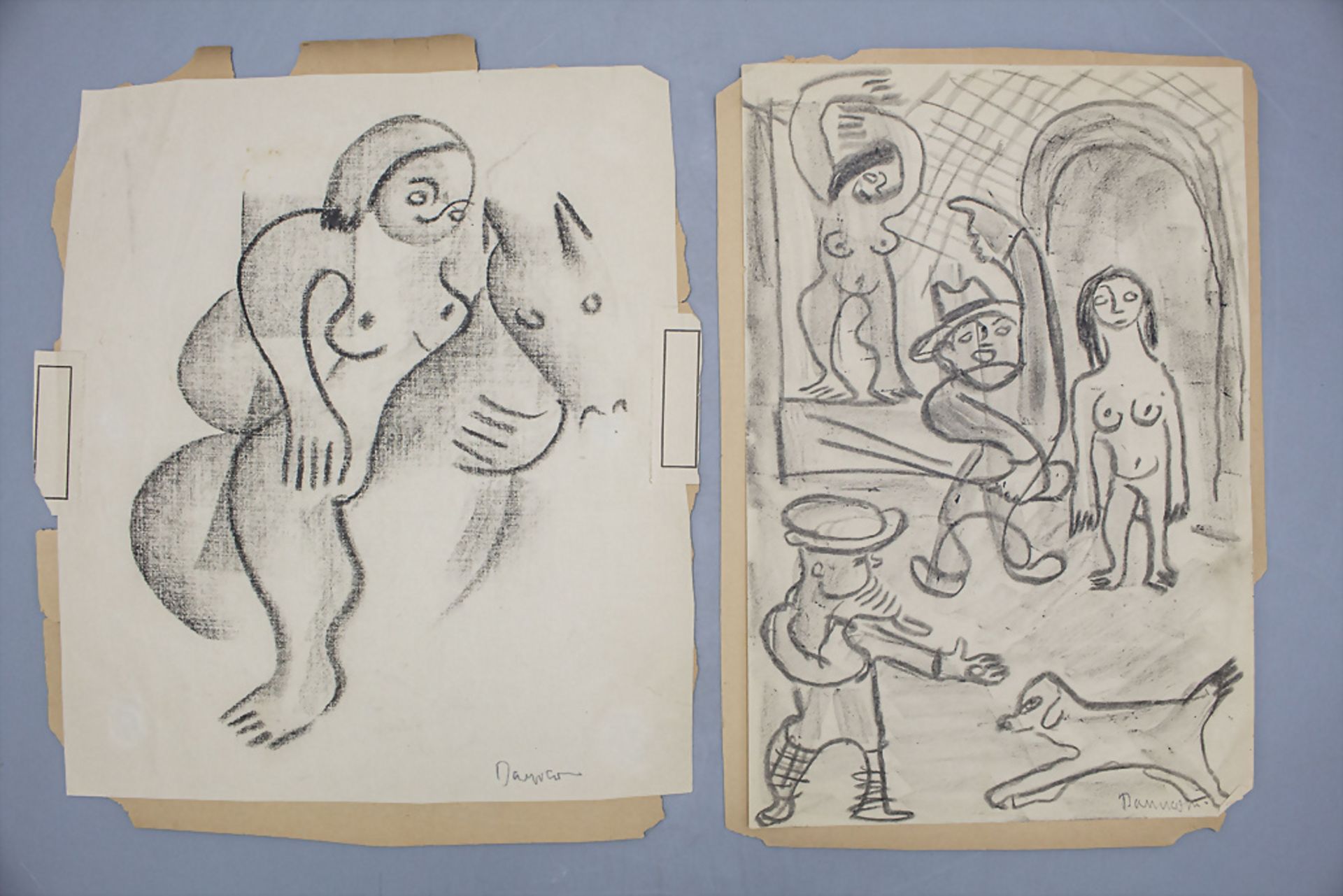 Konvolut Zeichnungen 'Künstler des Yiddischen Theaters', New York, 1930er Jahre - Bild 7 aus 7