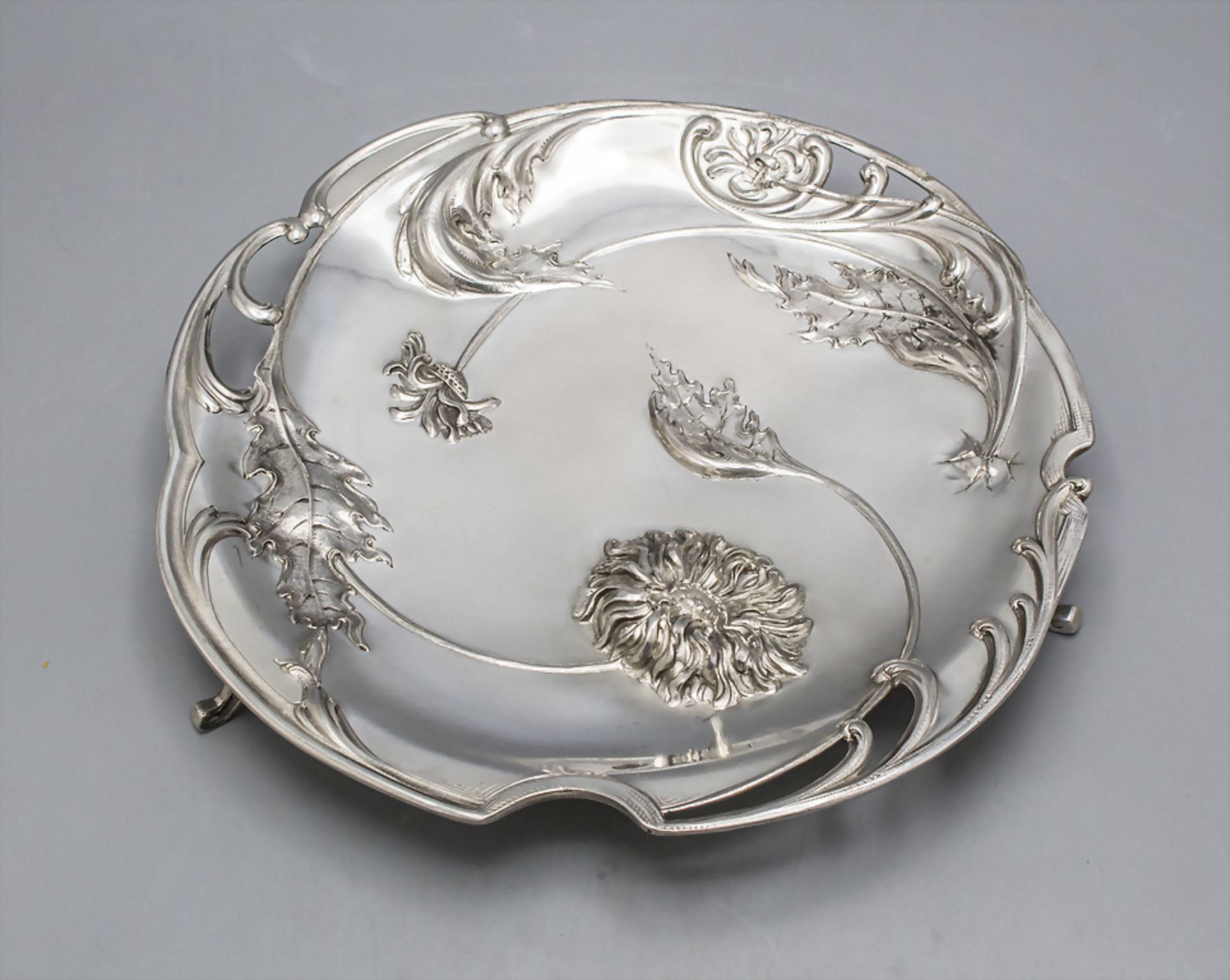 Jugendstil Silber Tazza / An Art Nouveau silver tazza, Ramu & Cie., Genf/Geneve, um 1900 - Image 2 of 5