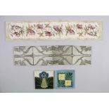 Konvolut 11 Jugendstil Fliesen / A set of 11 Art Nouveau tiles, um 1900