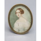 Moritz Michael DAFFINGER (1790-1849), 'Miniatur Porträt einer Dame' / A miniature portrait of ...