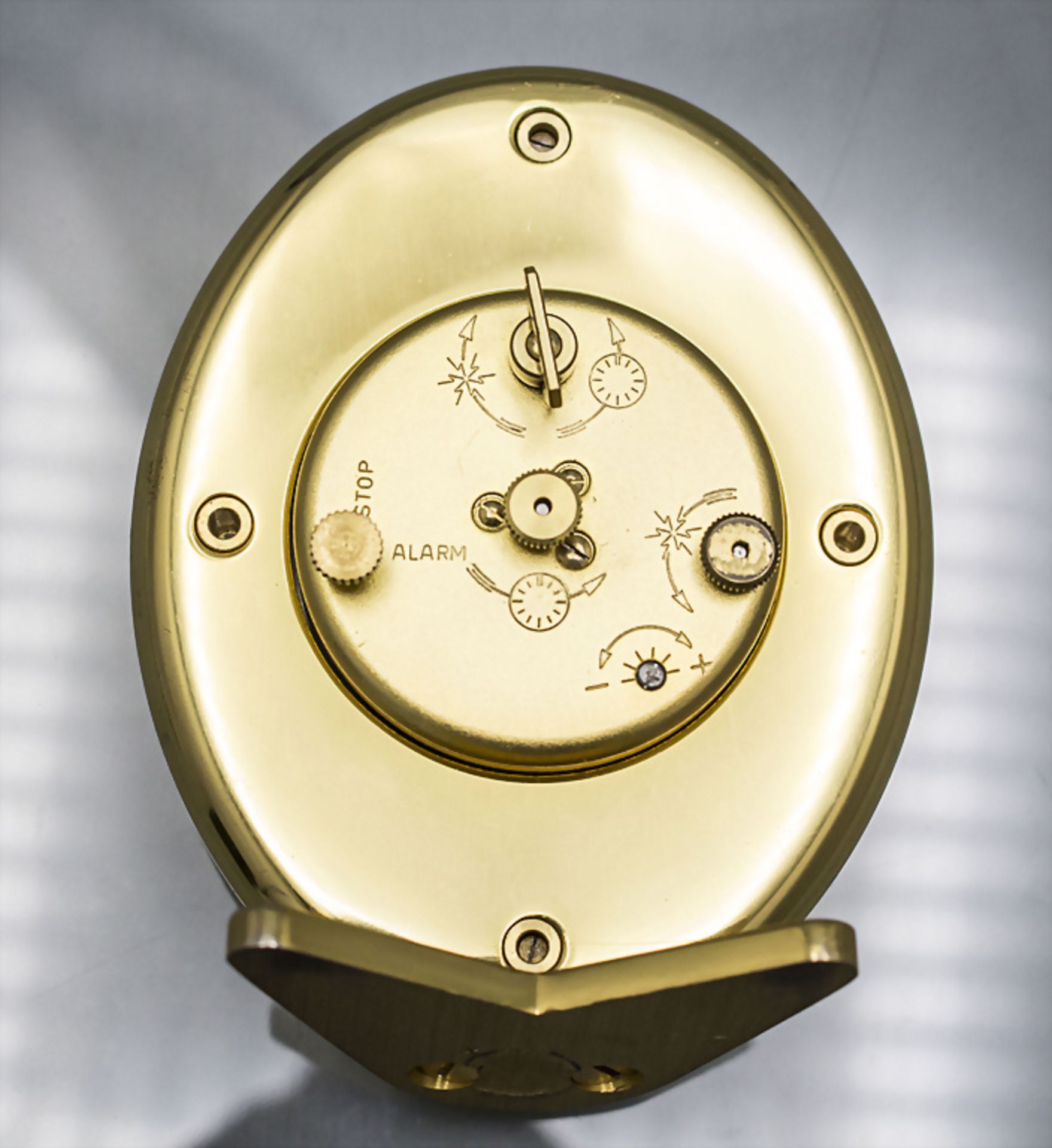 Tischuhr mit Wecker / An alarm clock, Jaeger LeCoultre, Swiss/Schweiz - Bild 5 aus 5