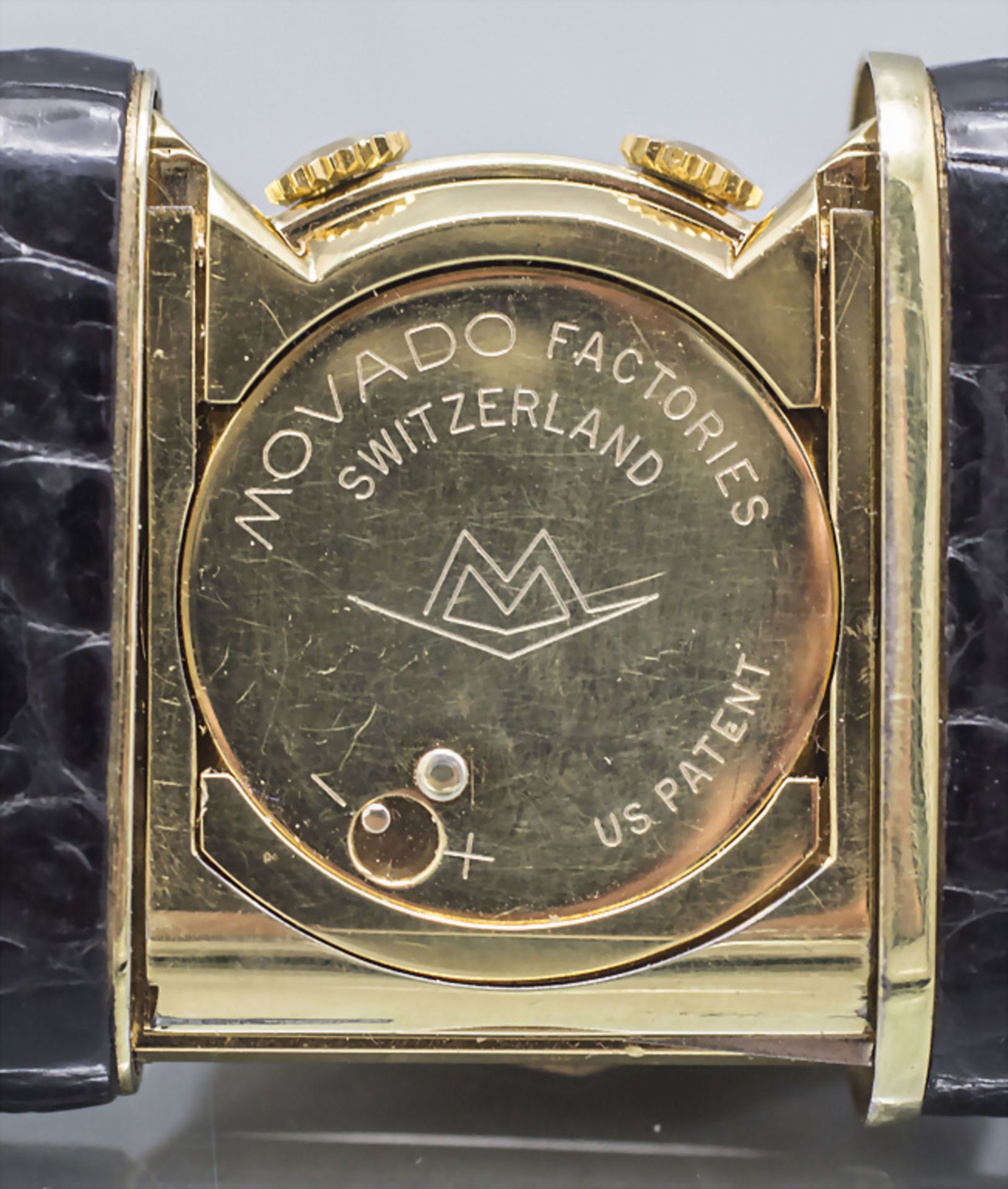 Reisewecker / A travel alarm clock, Movado, Swiss/Schweiz, um 1960 - Image 3 of 6