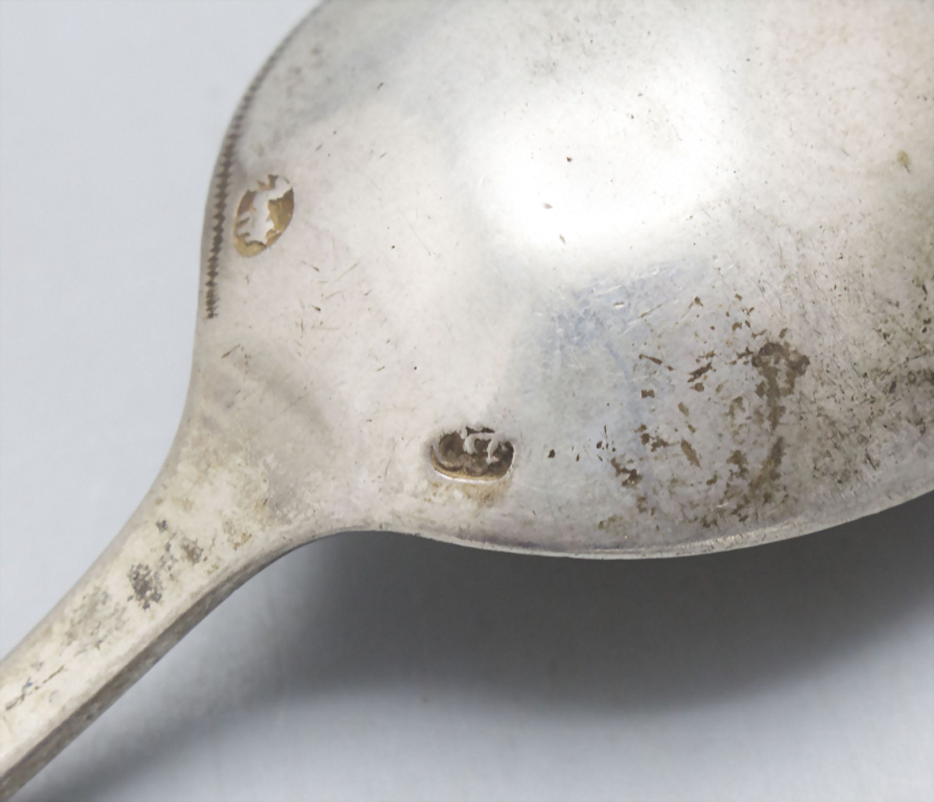 Löffel / A silver spoon, Carl August Flatt, Stuttgart, um 1820 - Image 4 of 4