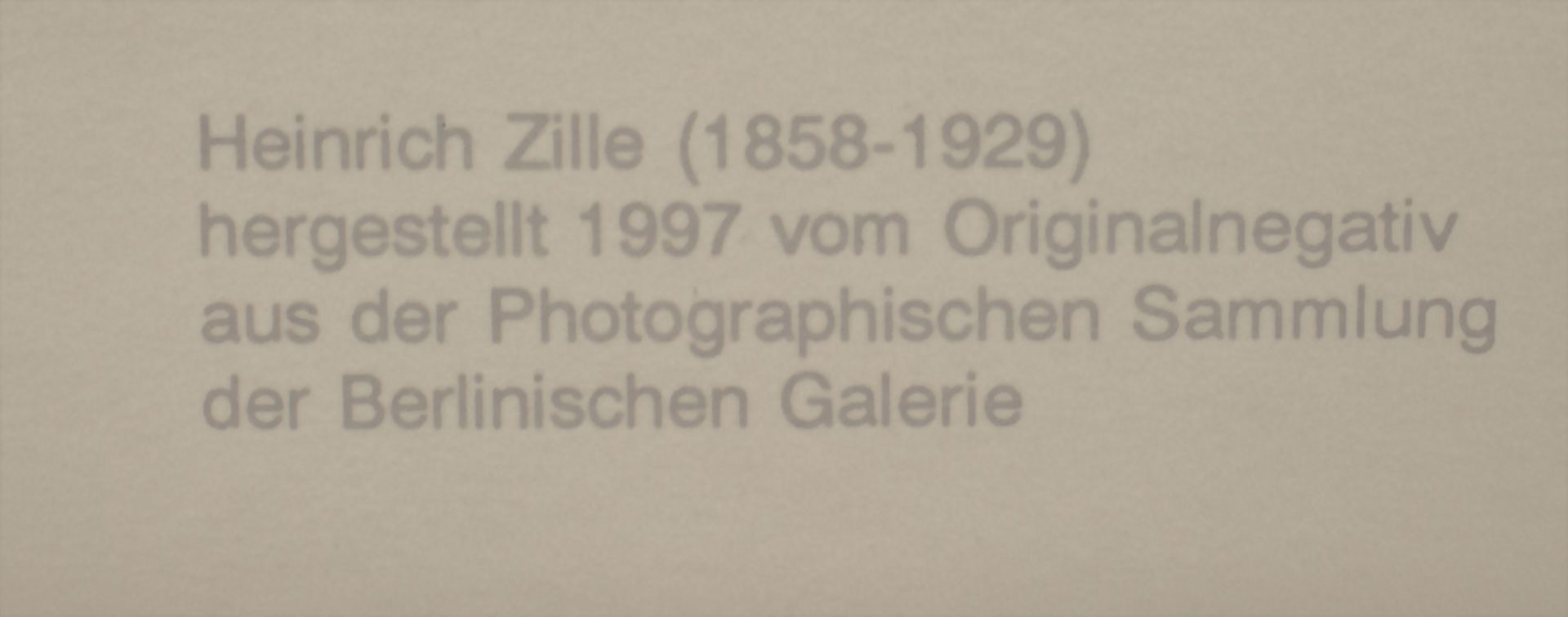 Heinrich ZILLE (1858-1929), 'Rosen aus dem Süden', Nachdruck, Berlinische Galerie, ... - Bild 4 aus 5