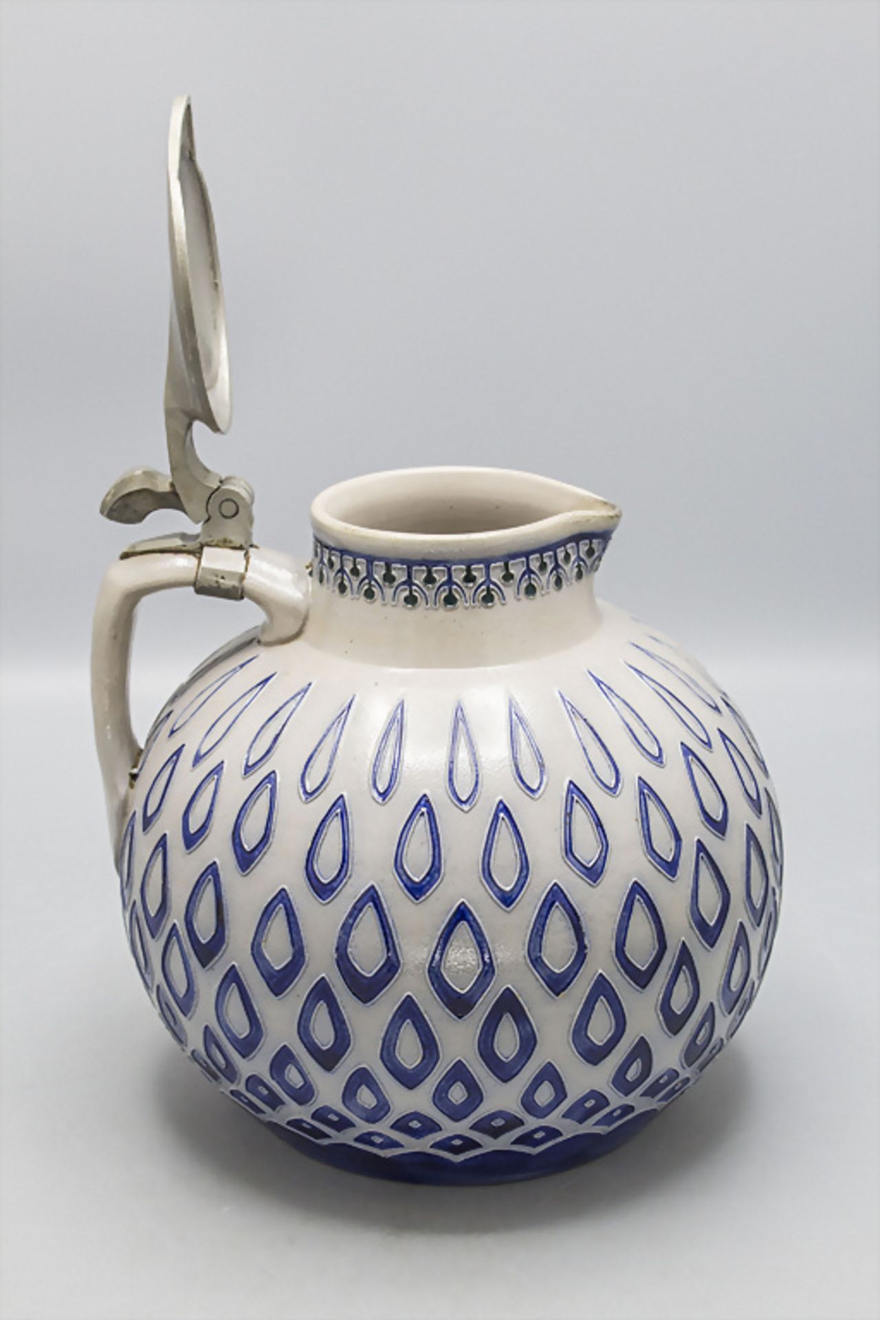 Jugendstil Steinzeug Schenkkrug / An Art Nouveau stoneware jug, Richard Riemerschmid ... - Bild 3 aus 5