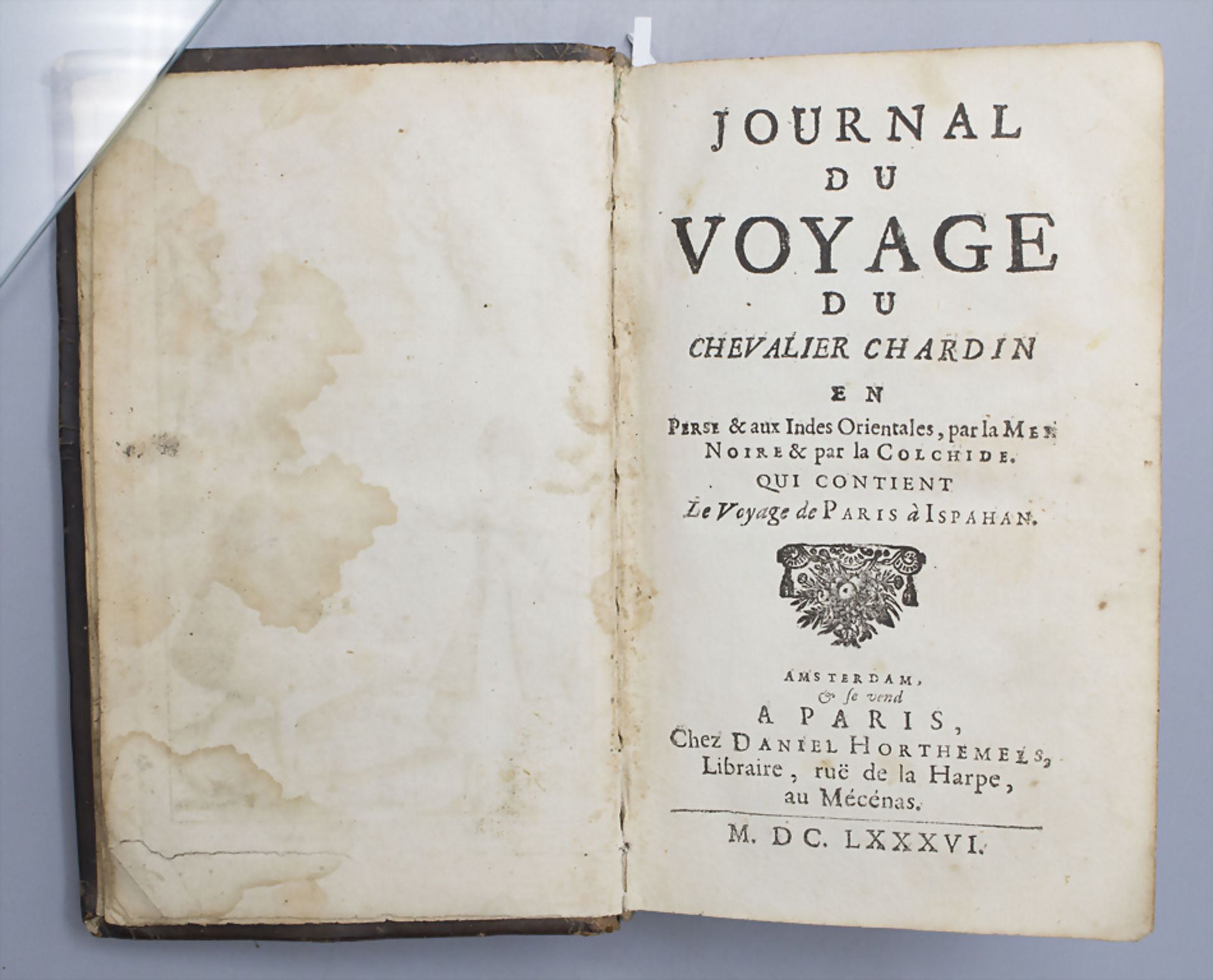 Johannes Chardin, 'Journal du Voyage de Chevalier Chardin', Amsterdam & Paris, Erstausgabe 1686 - Image 2 of 6