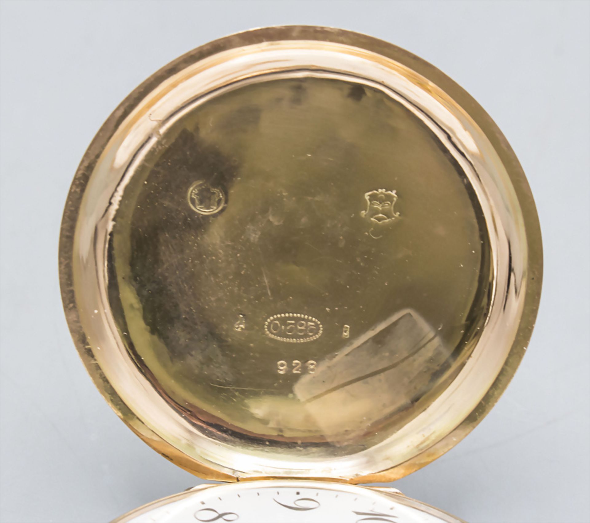 Savonette / Taschenuhr / A 14 ct gold pocket watch, Schweiz/Swiss, um 1910 - Image 5 of 9
