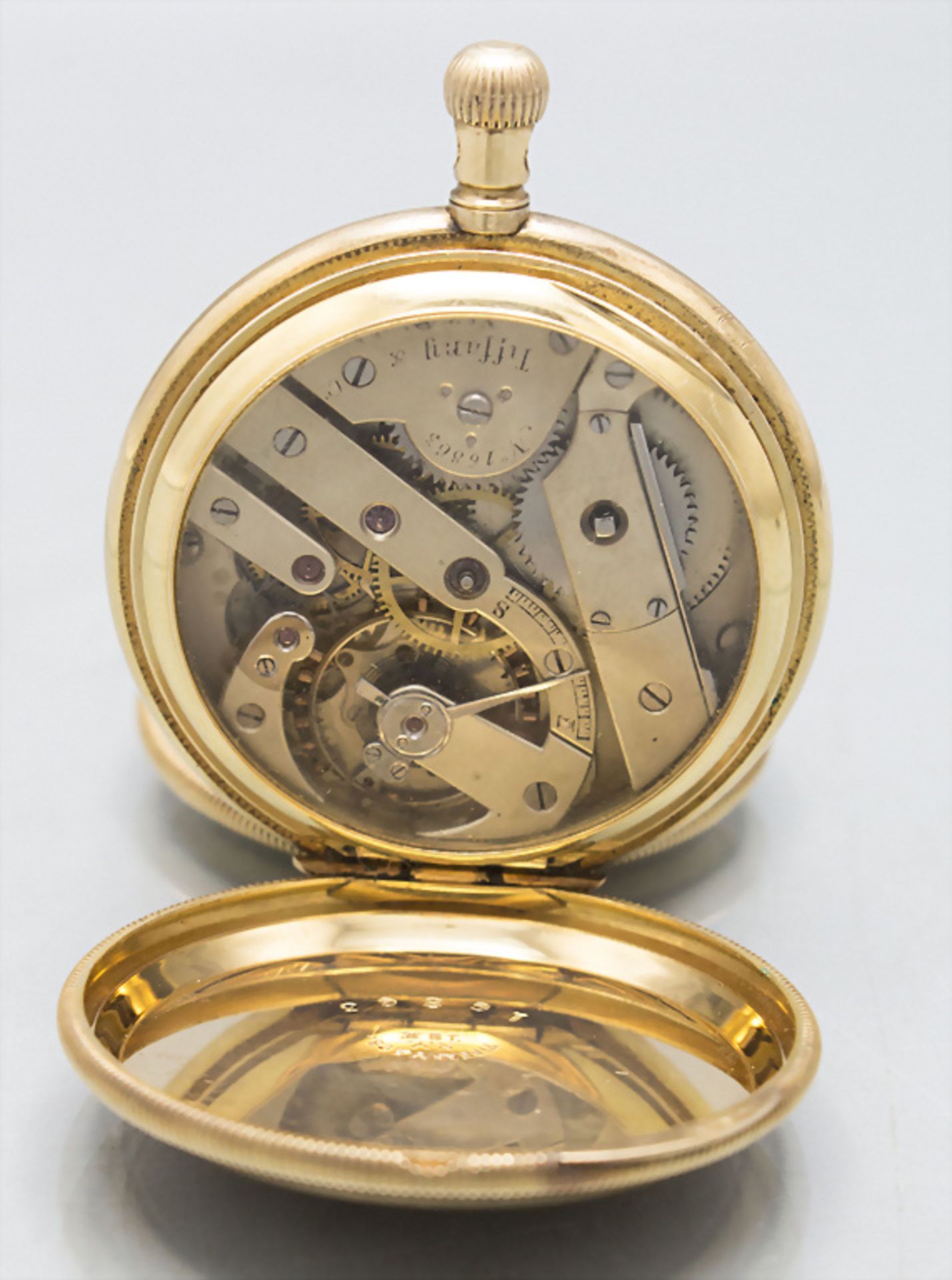 Savonette Taschenuhr / An 18 ct gold pocket watch, Tiffany & Co., New York, um 1910 - Image 3 of 7