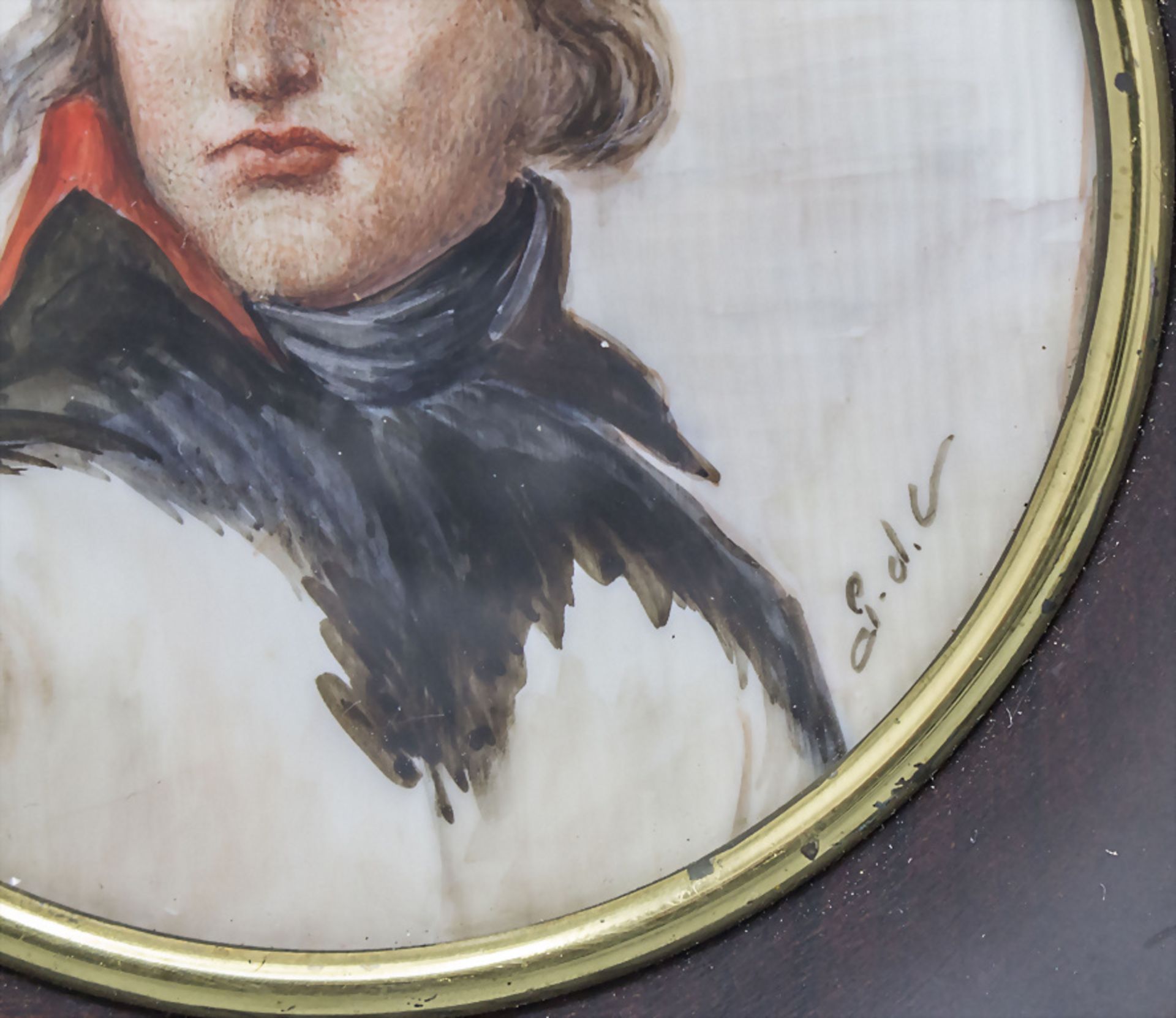Miniatur Porträt 'Der junge Napoleon Bonaparte' / A miniature portrait of the young Napoleon ... - Bild 3 aus 4