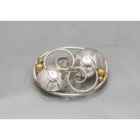 Jugendstil Brosche / An Art Nouveau brooch, Kaufmann, Wien, um 1900