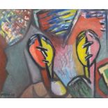 David MESSER (1912-1998), 'Abstraktes Porträt eines Paares' / 'An abstract portrait of a ...