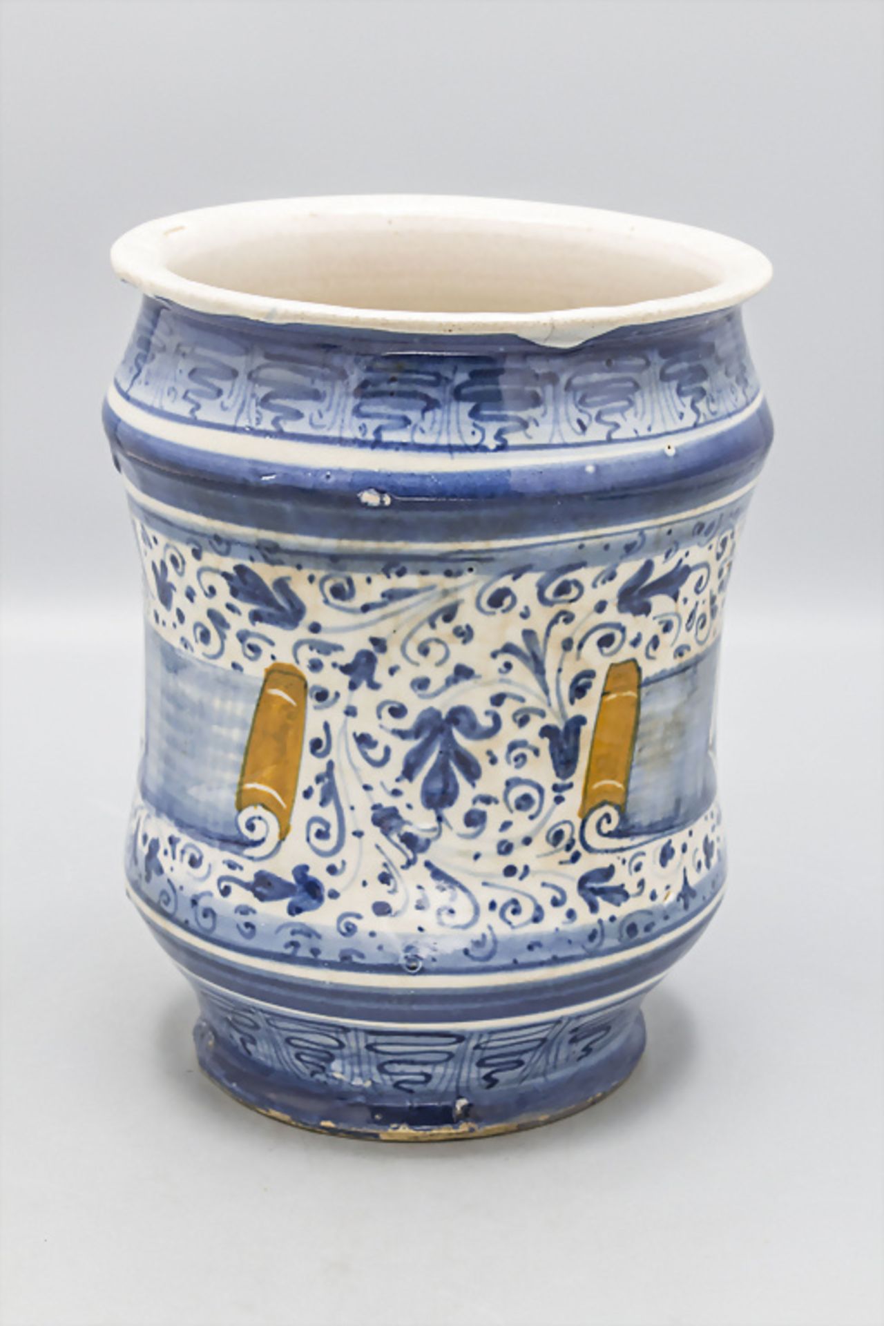 Albarello-Apothekengefäß / A pharmacy faience jar - Bild 3 aus 5