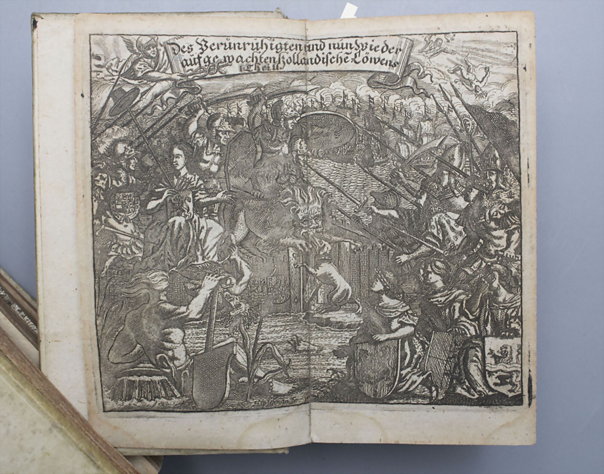 Mattheus Smallegange (1624-1710): 'Niederlands Erquickung oder Der erwachte Löw', 2. Bände, ... - Bild 7 aus 10
