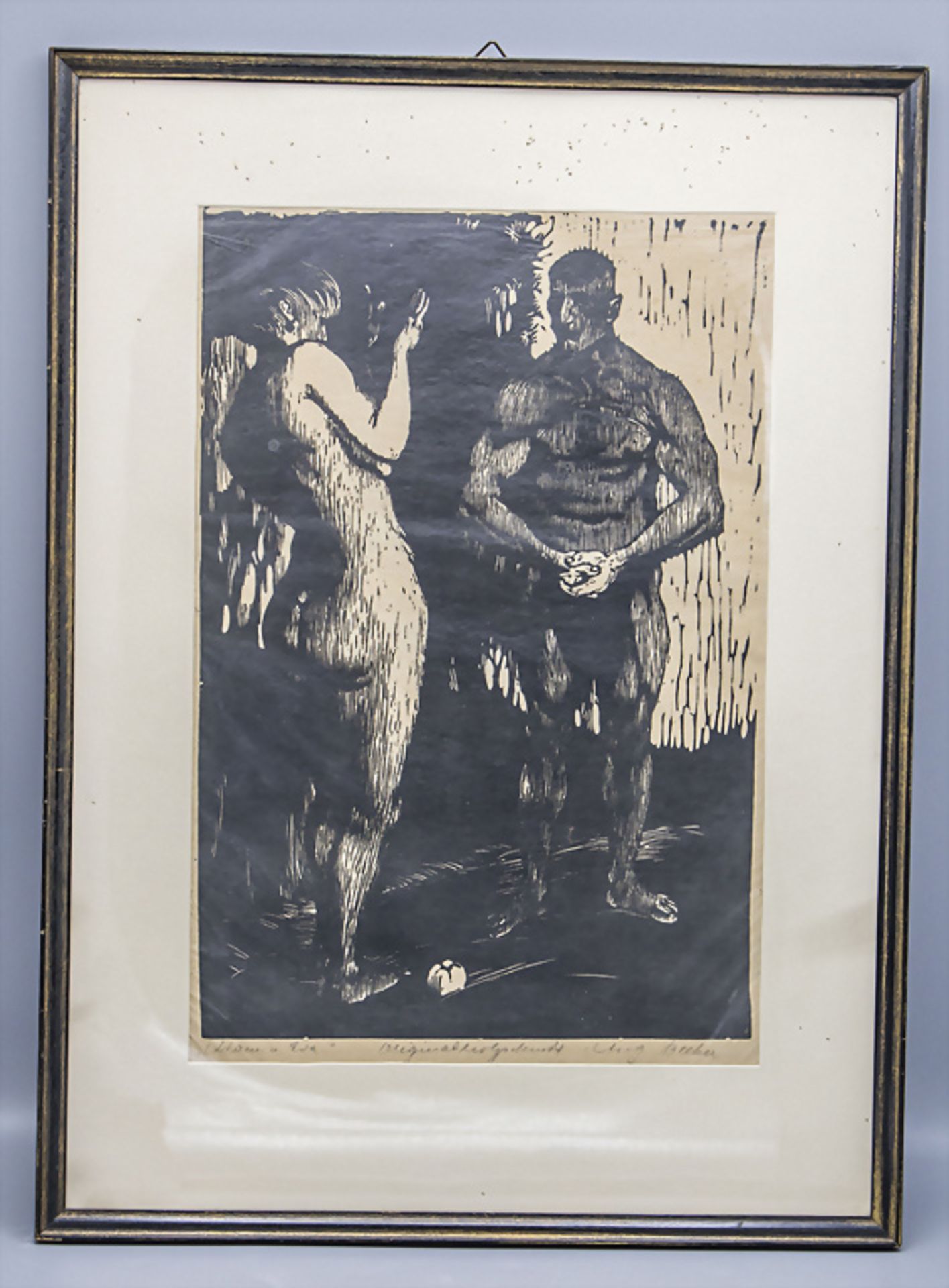 August Becker (1878-1942), 'Adam und Eva' - Bild 2 aus 4