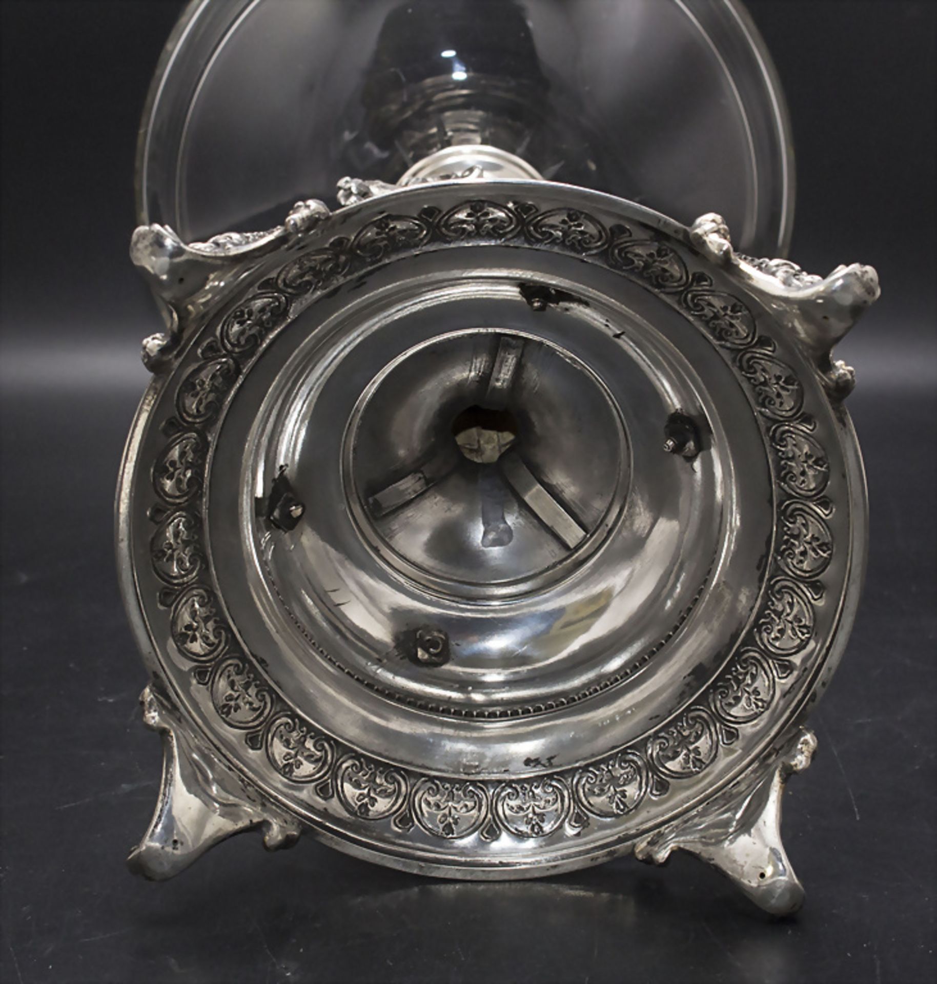 Tafelaufsatz / A footed silver bowl, deutsch, 19. Jh. - Image 4 of 5